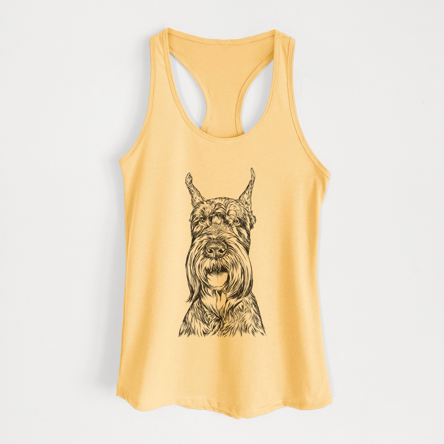 Zuri the Giant Schnauzer - Women's Racerback Tanktop