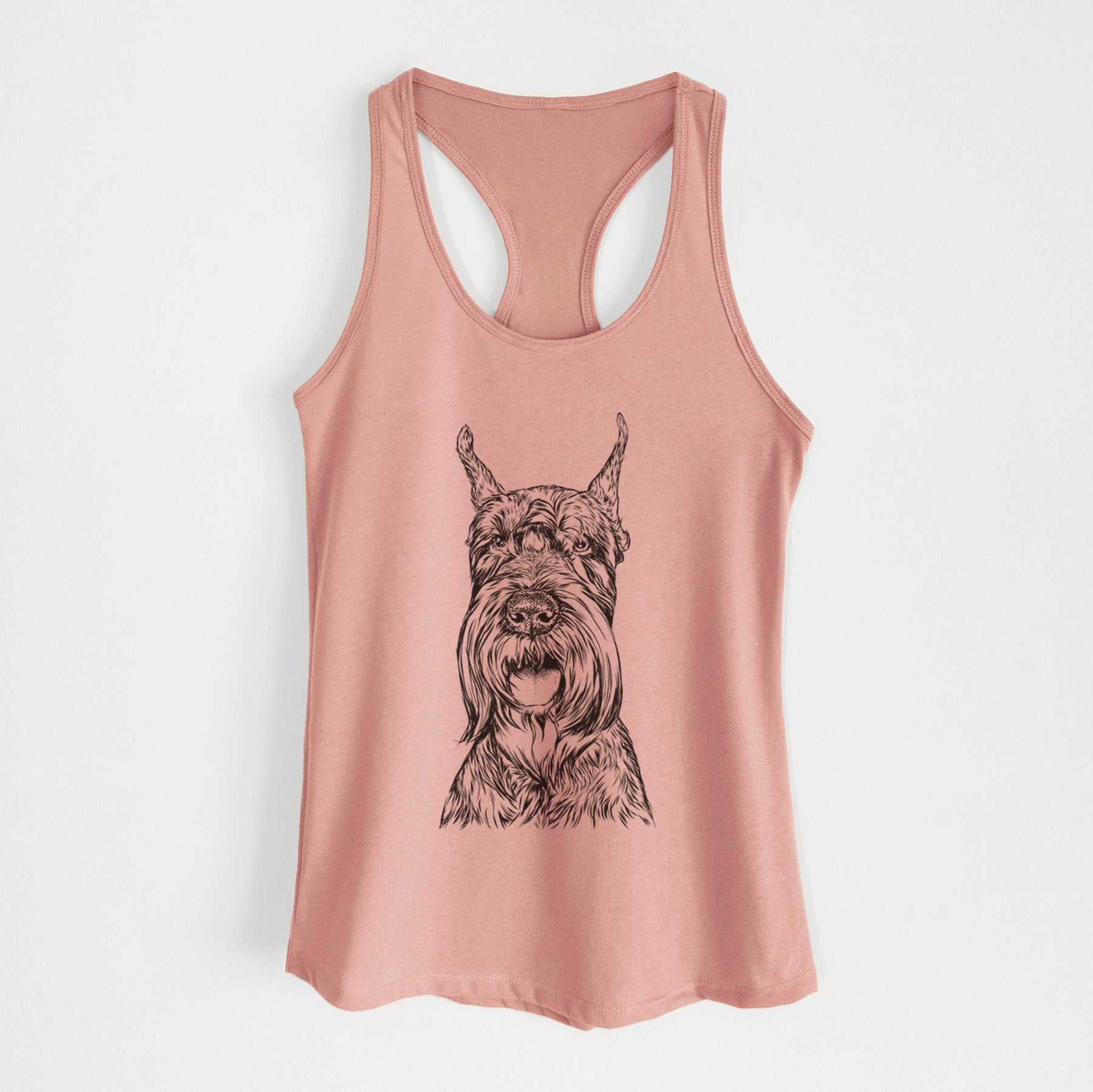 Zuri the Giant Schnauzer - Women's Racerback Tanktop