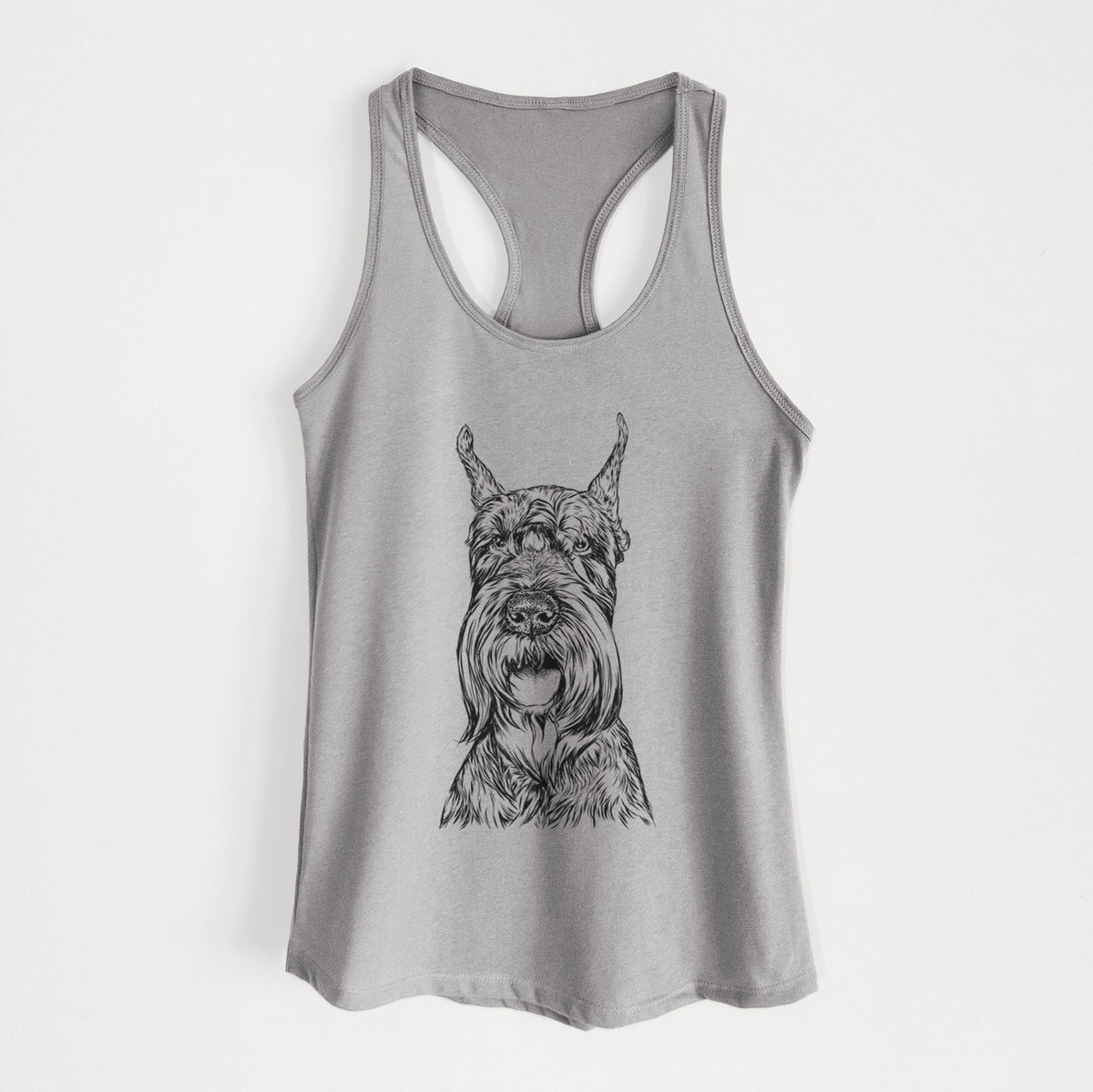 Zuri the Giant Schnauzer - Women&#39;s Racerback Tanktop