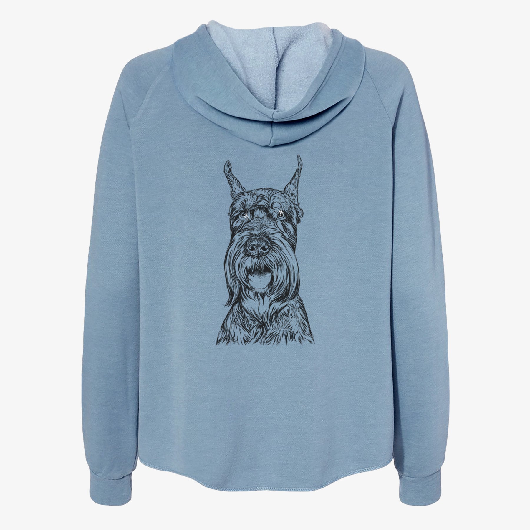 Zuri the Giant Schnauzer - Women's Cali Wave Zip-Up Sweatshirt