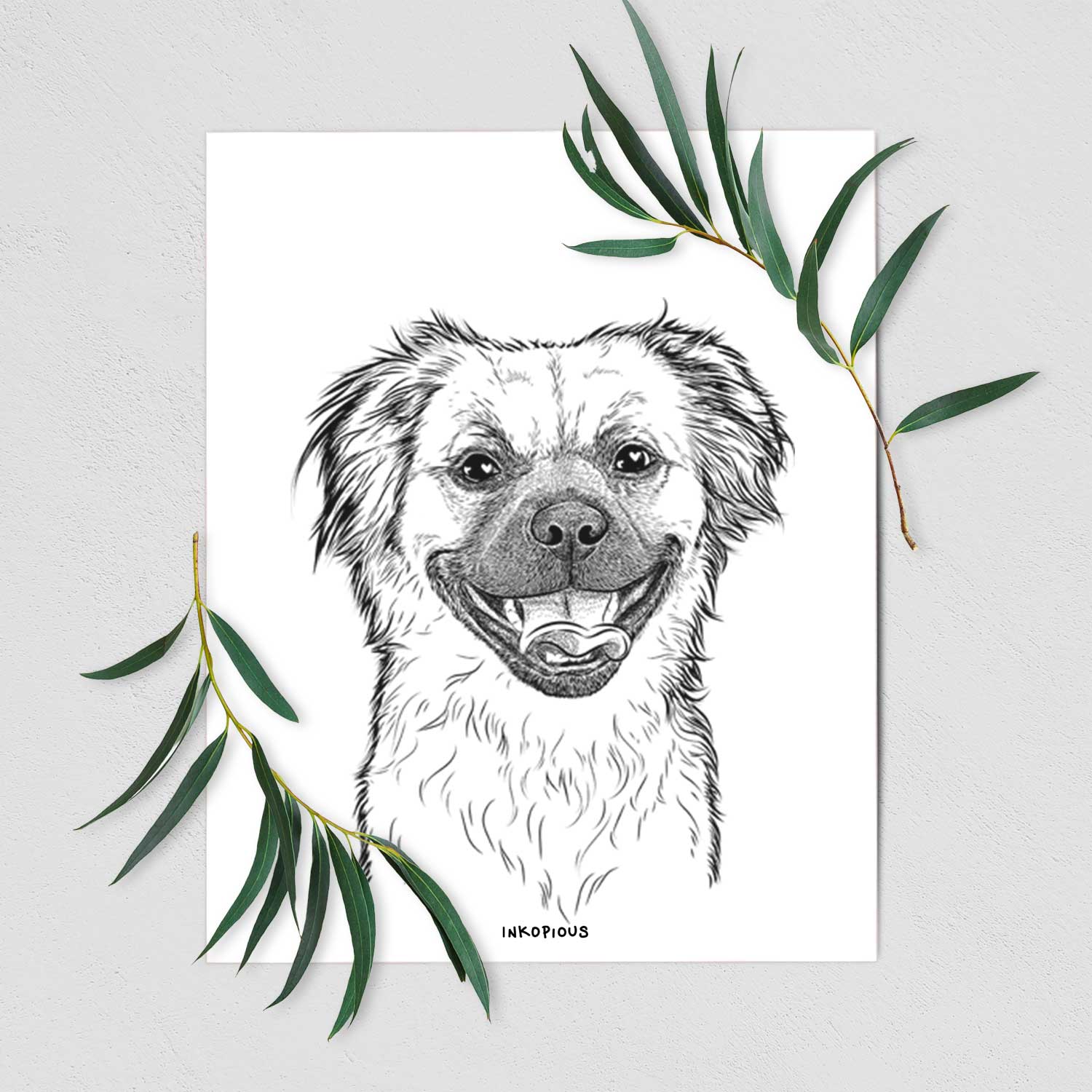 Zuri the Spaniel Mix Art Print