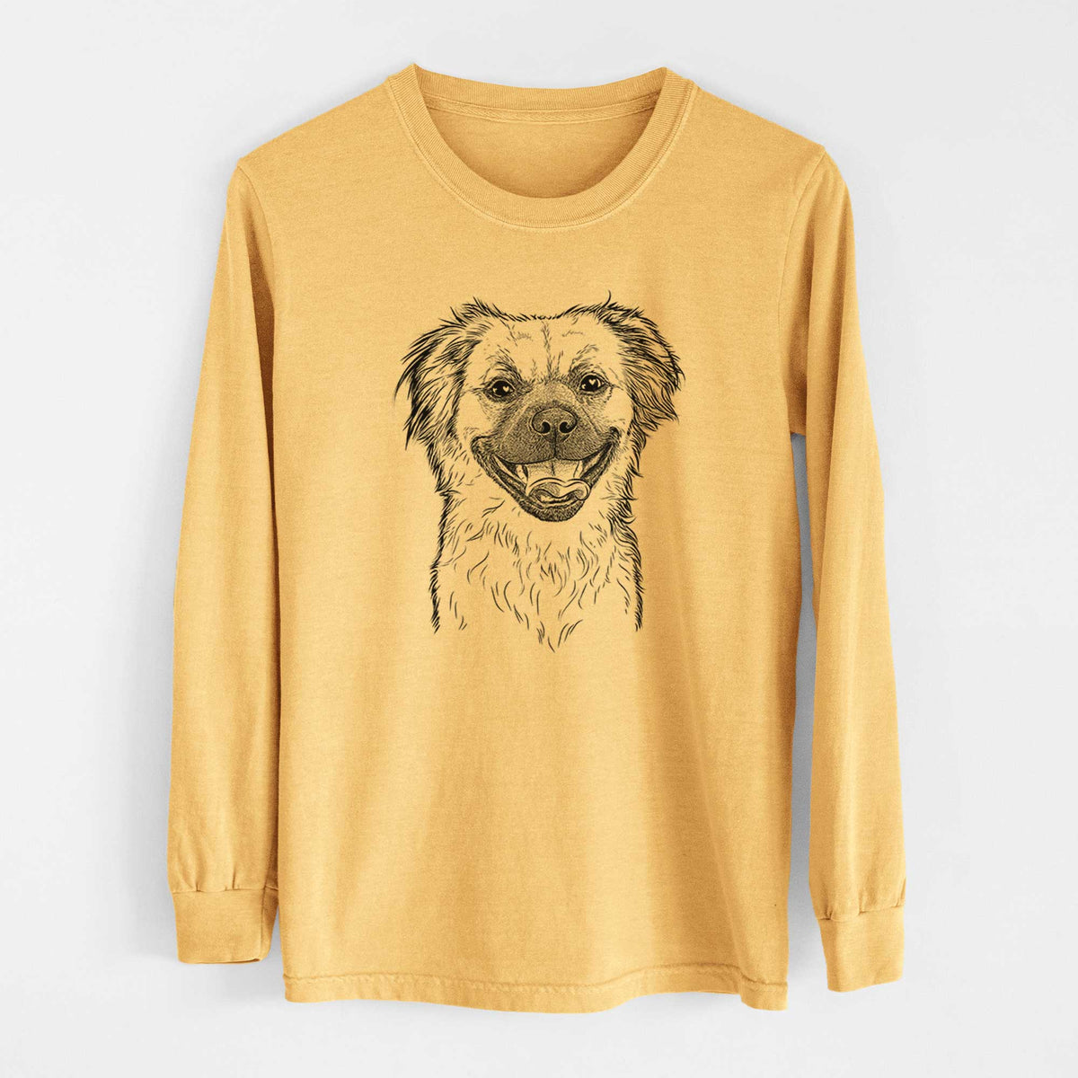 Bare Zuri the Spaniel Mix - Heavyweight 100% Cotton Long Sleeve