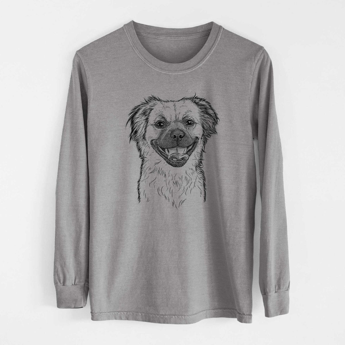 Bare Zuri the Spaniel Mix - Heavyweight 100% Cotton Long Sleeve