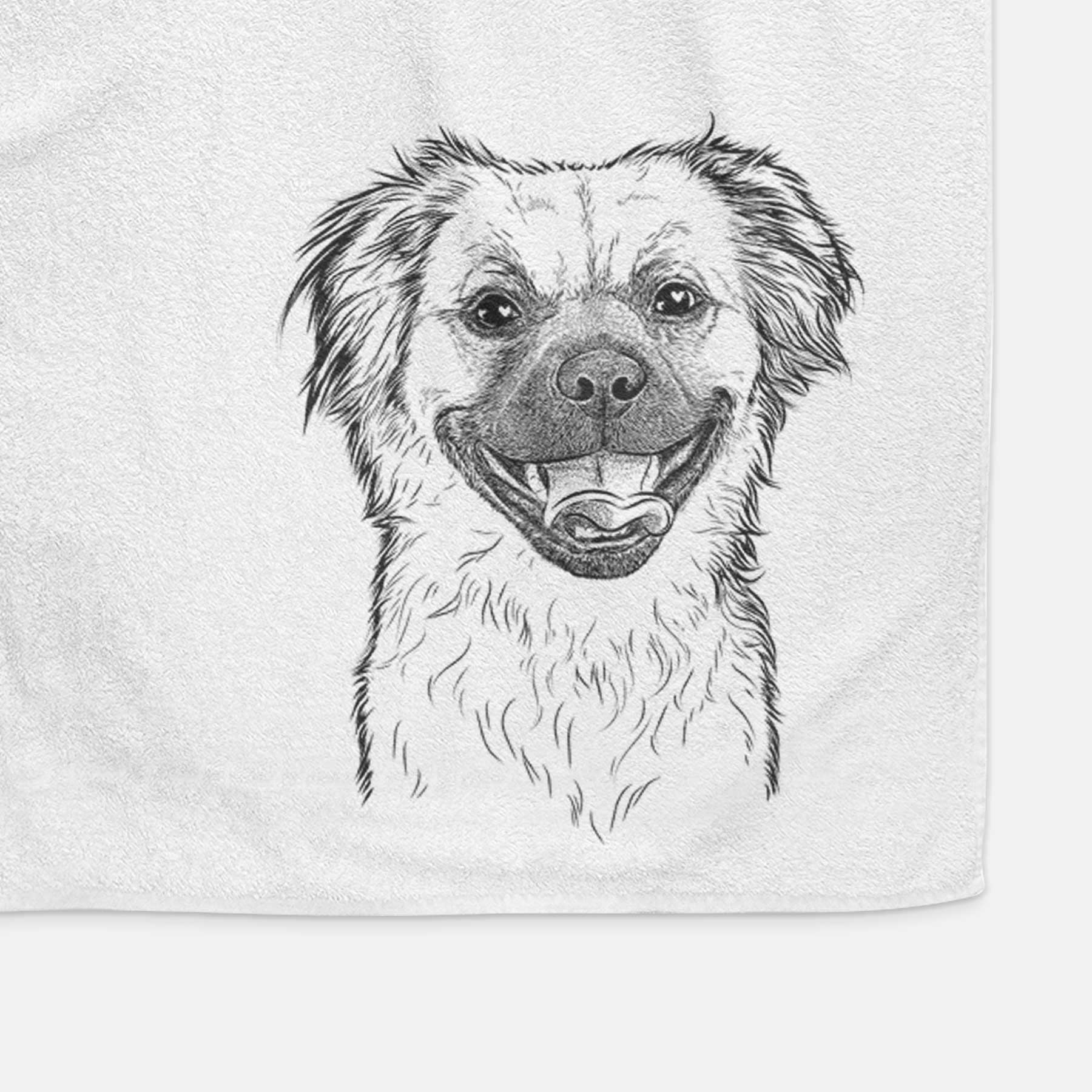 Zuri the Spaniel Mix Decorative Hand Towel