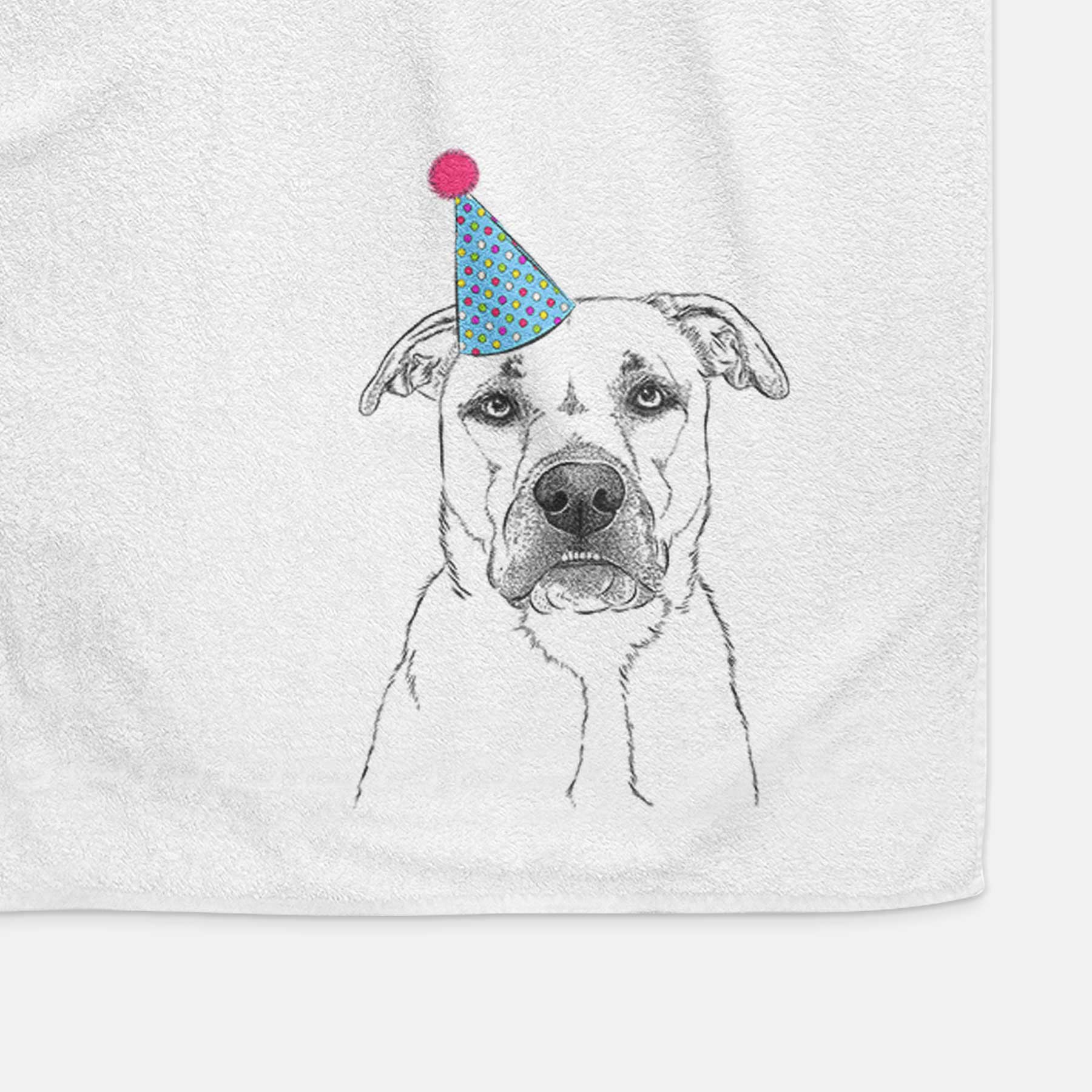 Abby the Boxer Beagle Mix Decorative Hand Towel