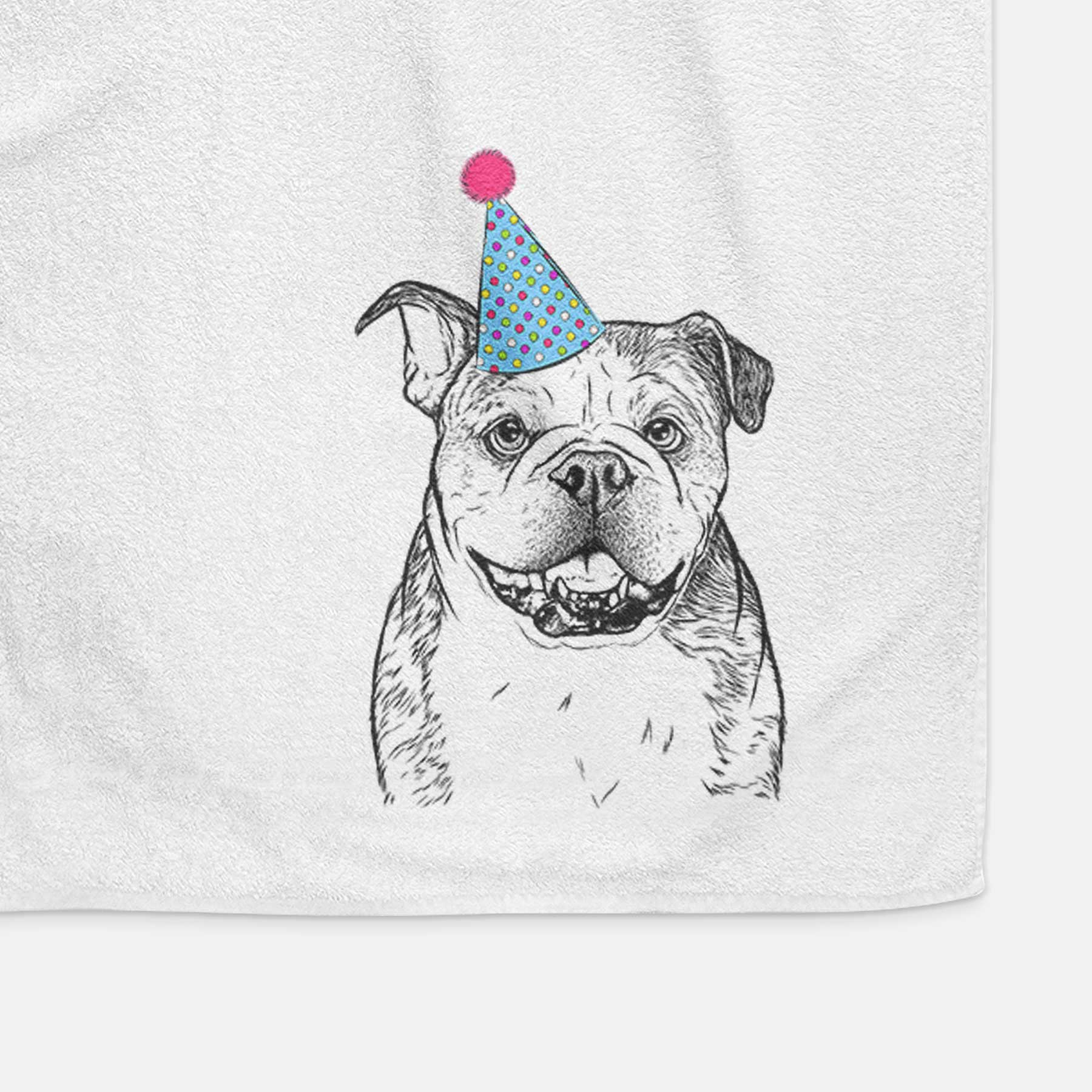 Agatha the Boston Bulldog Decorative Hand Towel