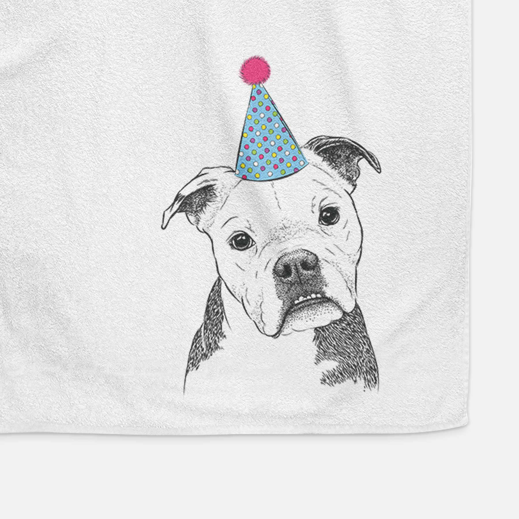 Aggy the Olde English Bulldogge Decorative Hand Towel