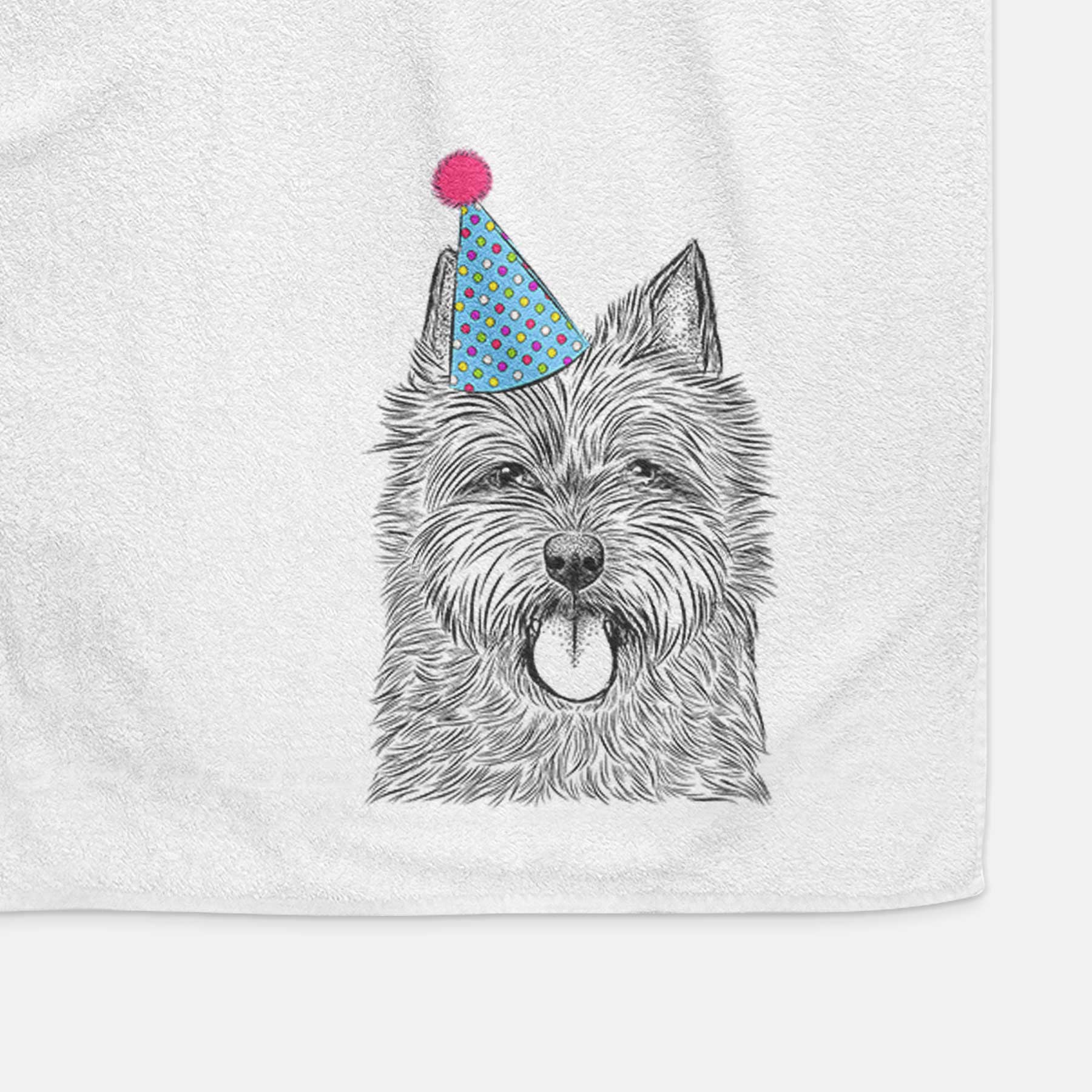 Alfie the Norwich Terrier Decorative Hand Towel