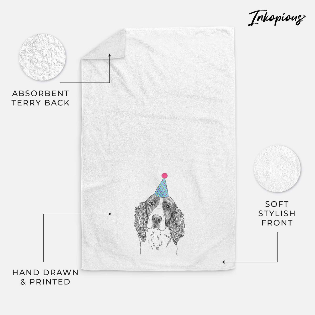 Annie the English Springer Spaniel Decorative Hand Towel