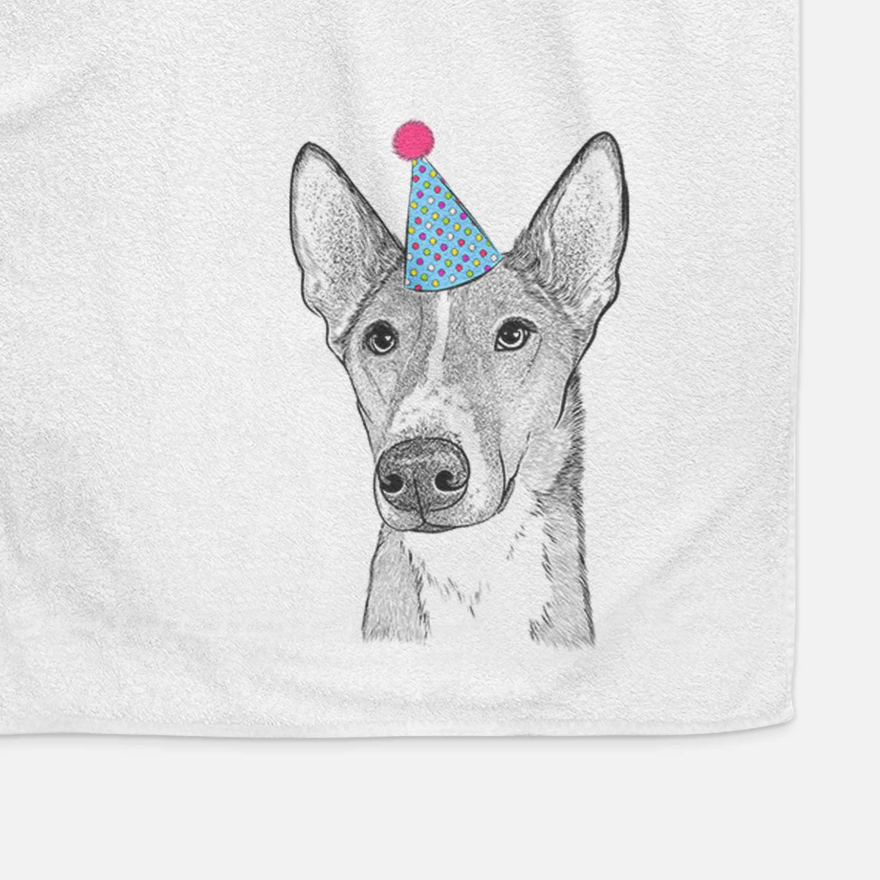 Anubis the Alaskan Husky Decorative Hand Towel