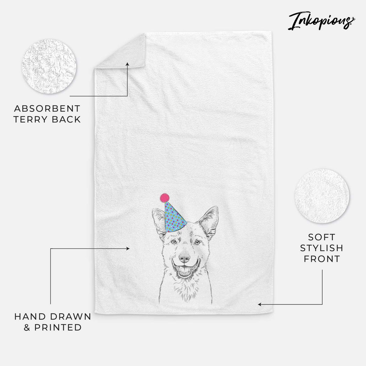 Arden the Australian Kelpie Decorative Hand Towel