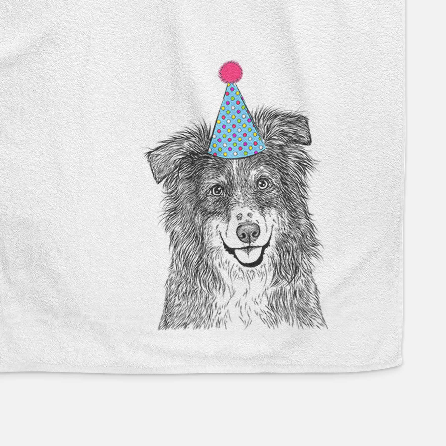 Aushe the Australian Shepherd Decorative Hand Towel