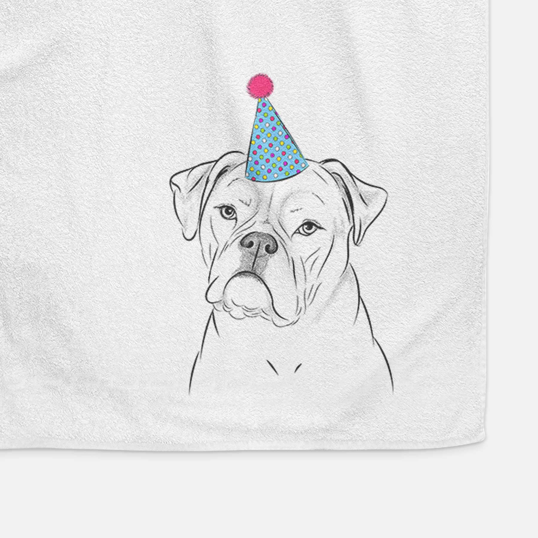 Babe the AmericanBulldog Decorative Hand Towel