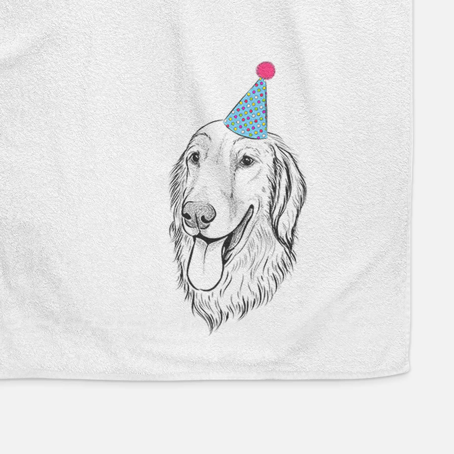 Bailey the Golden Retriever Decorative Hand Towel