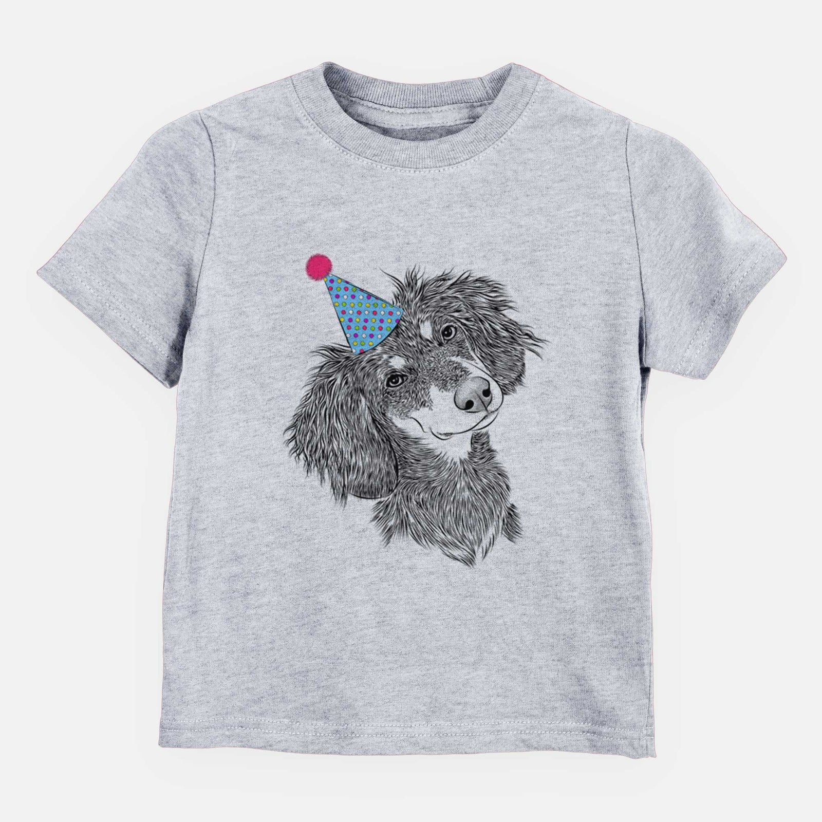 Birthday Bailey the Long Haired Dachshund - Kids/Youth/Toddler Shirt