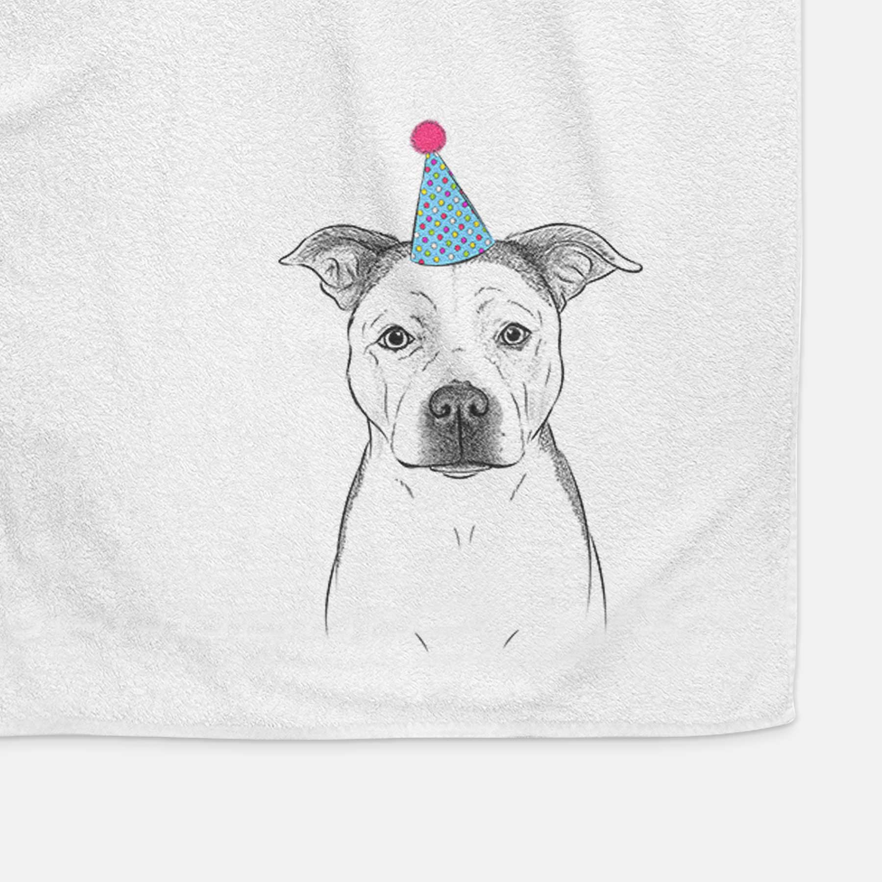 Bailey the Pitbull Decorative Hand Towel