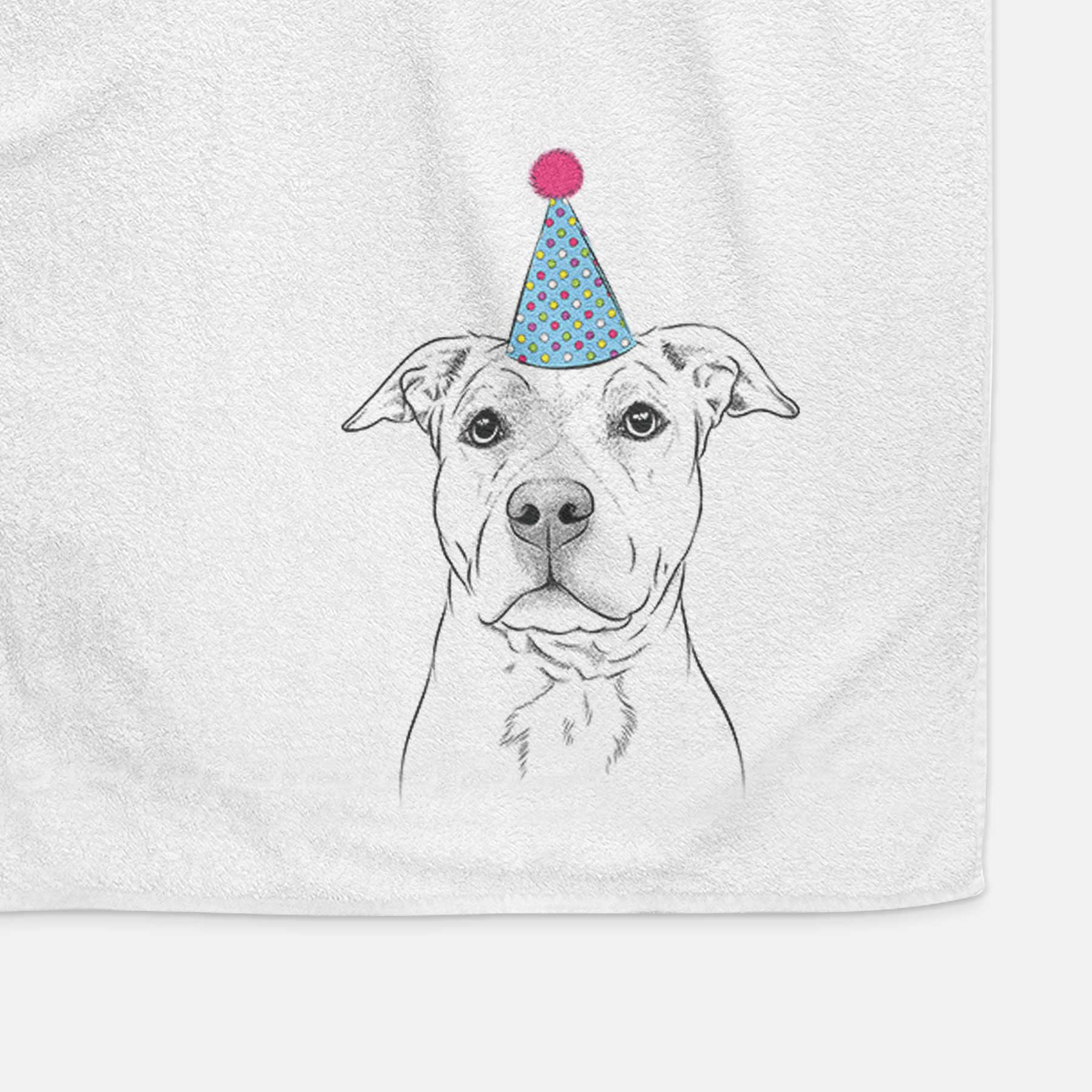 Bailey the American Staffordshire Terrier Decorative Hand Towel