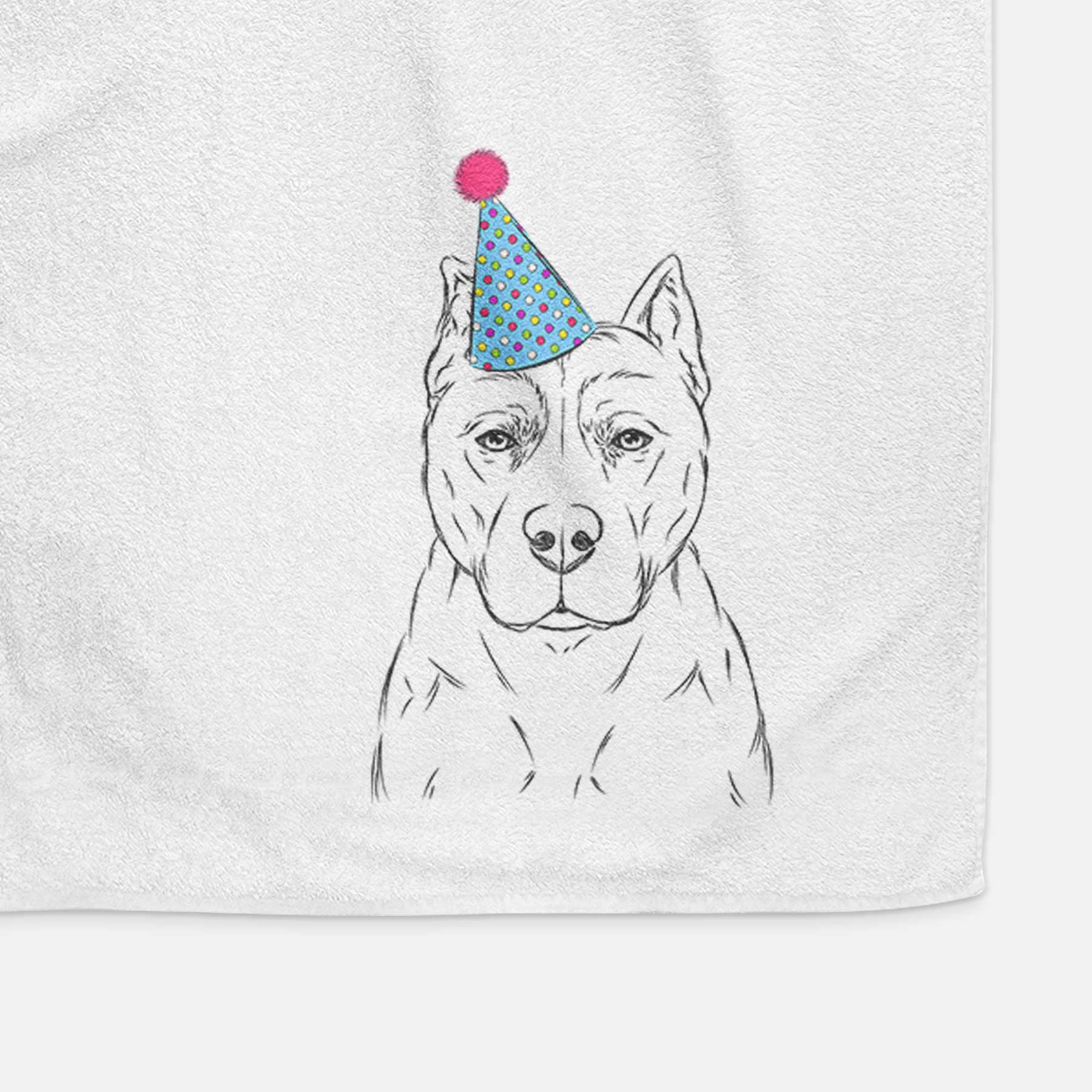 Bane the Pitbull Mix Decorative Hand Towel