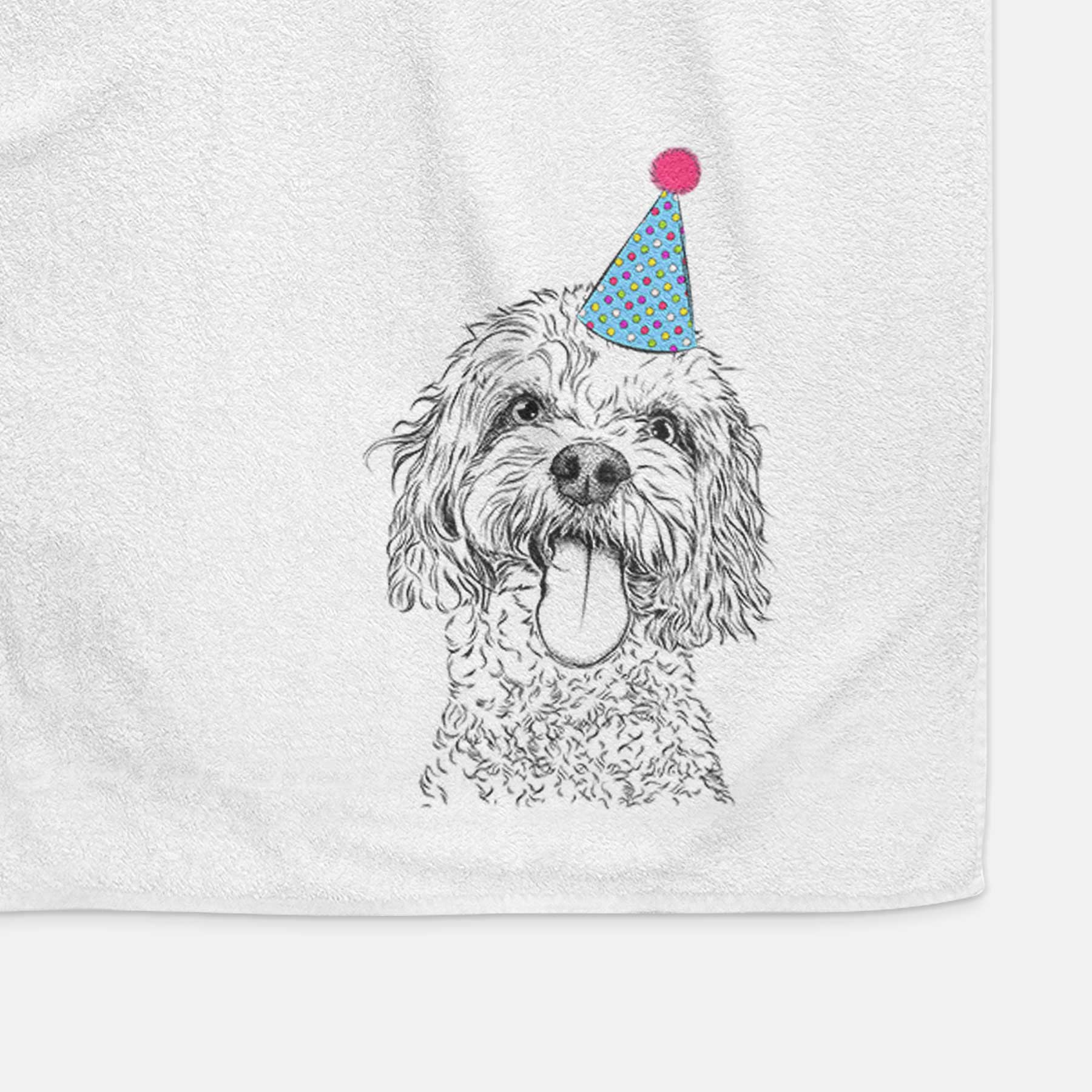 Barney the Cavachon Decorative Hand Towel