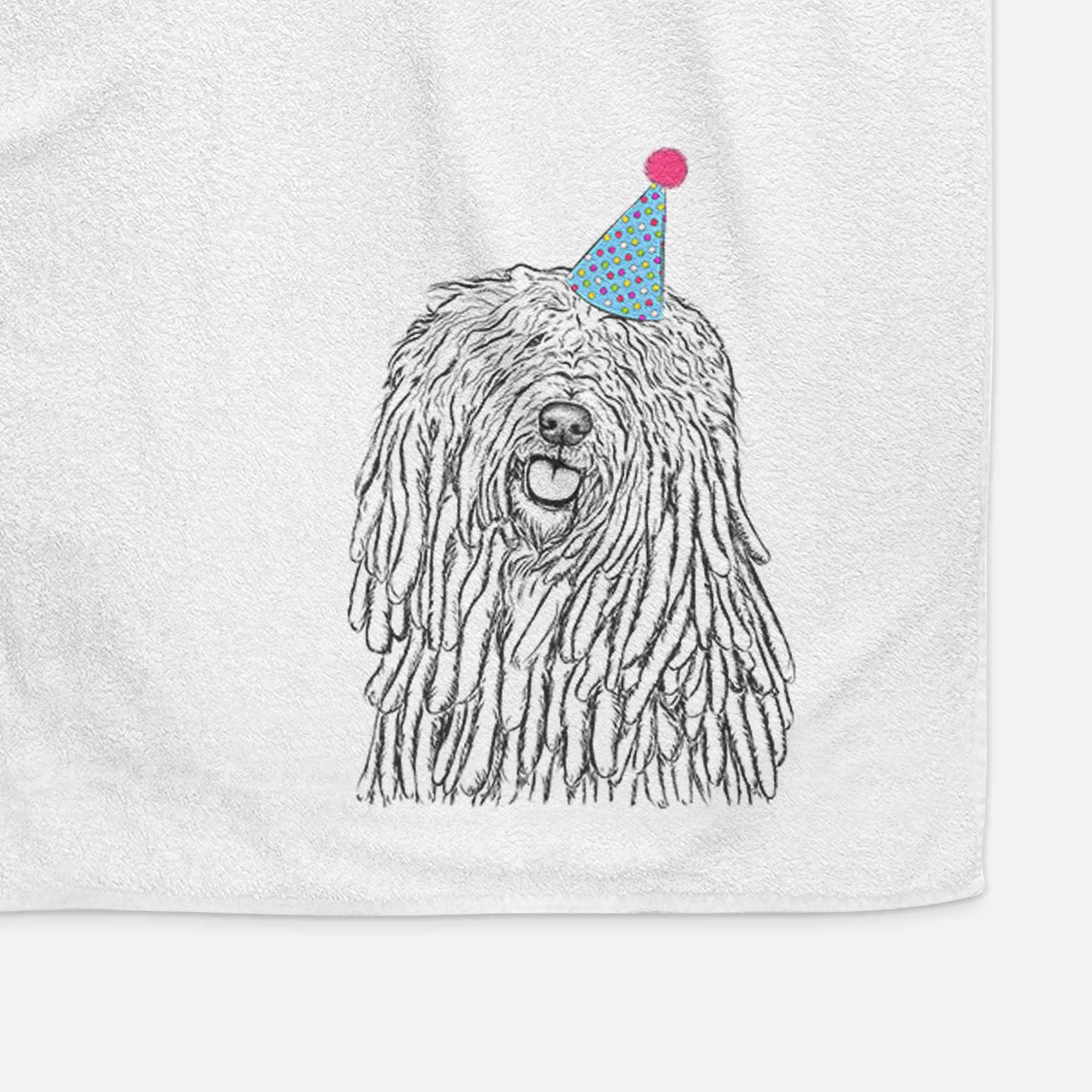 Barry the Komondor Decorative Hand Towel