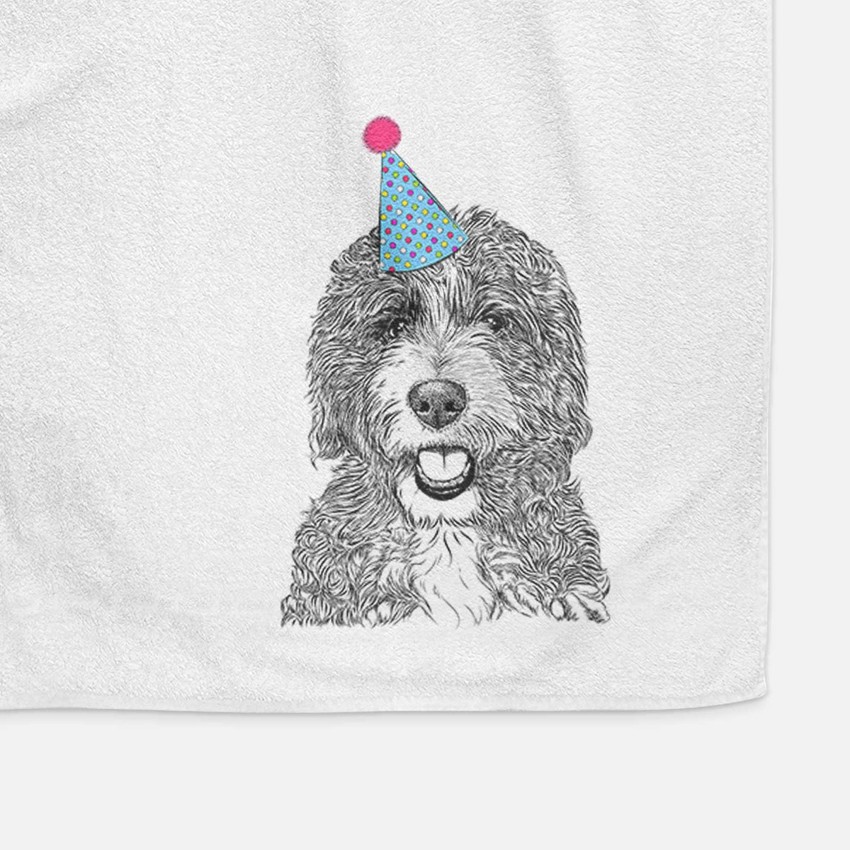 Bash the Bernedoodle Decorative Hand Towel