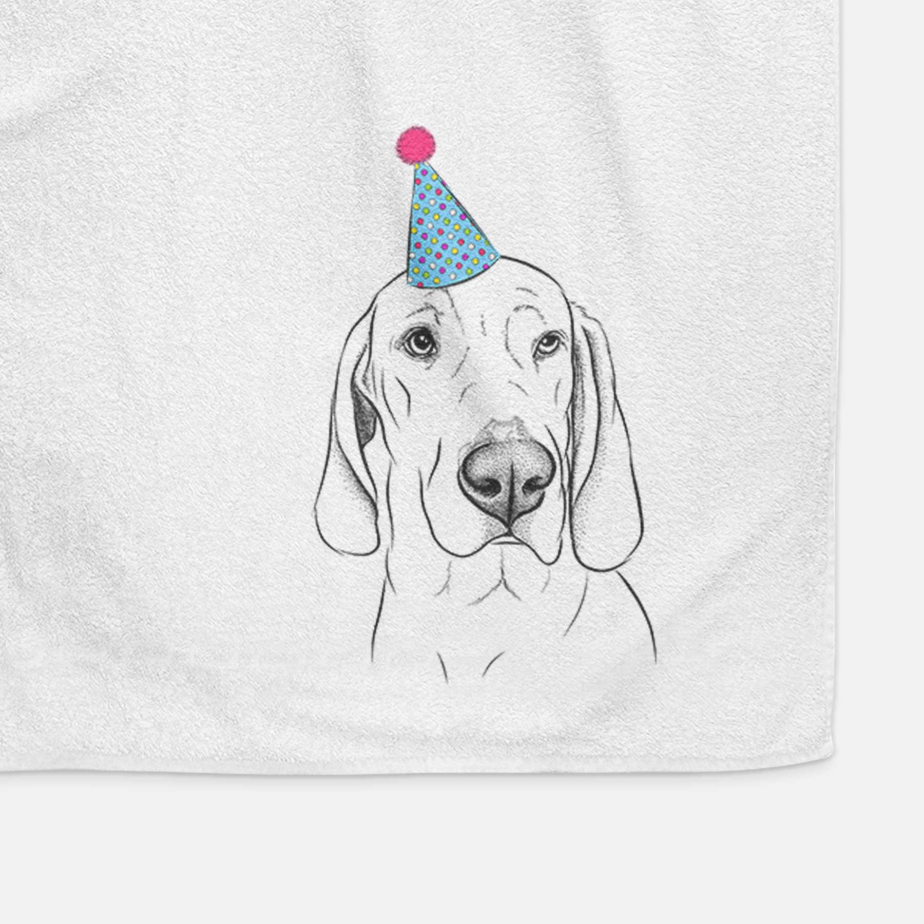 Beauregard the American Redbone Coonhound Decorative Hand Towel