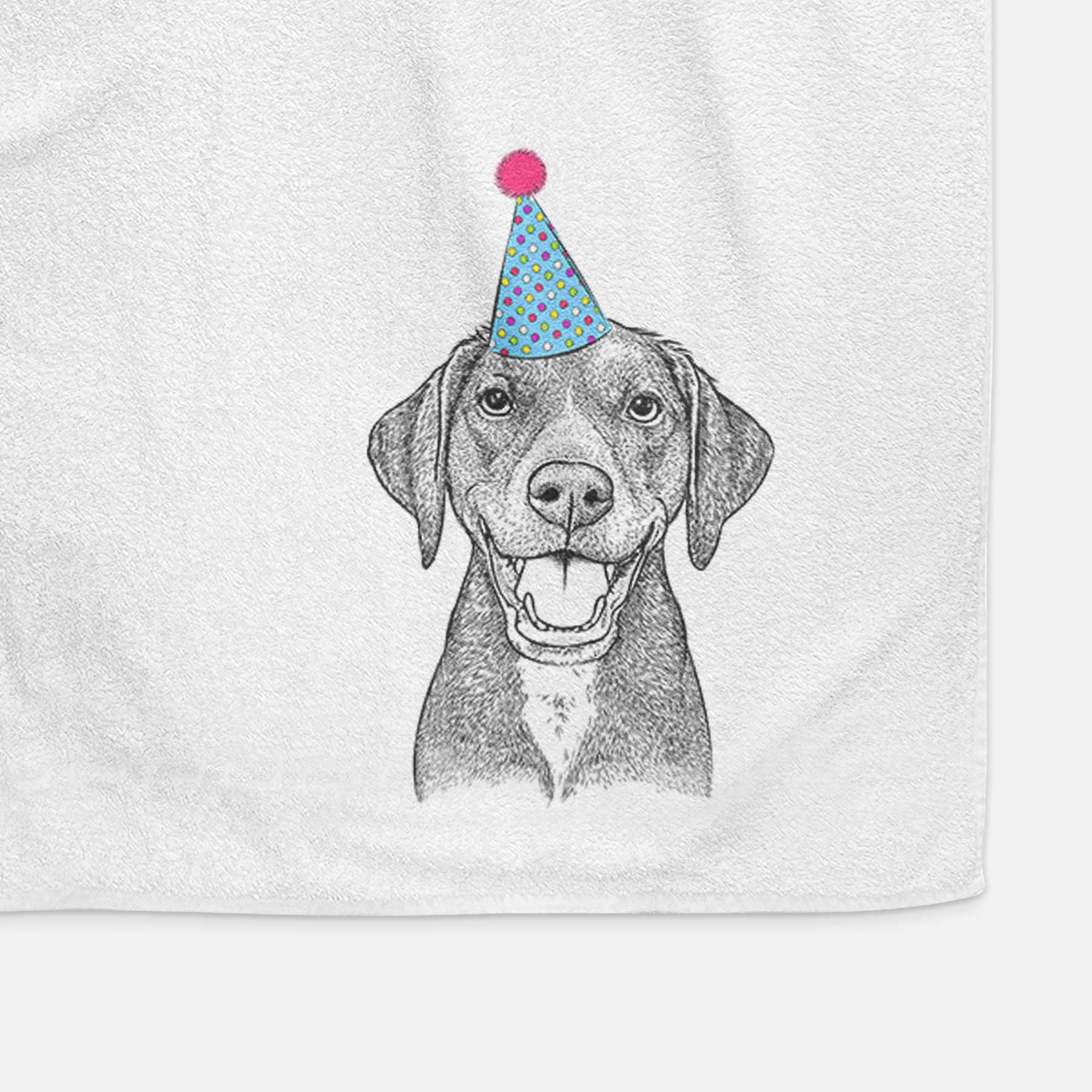 Beaver the Hound Mix Decorative Hand Towel