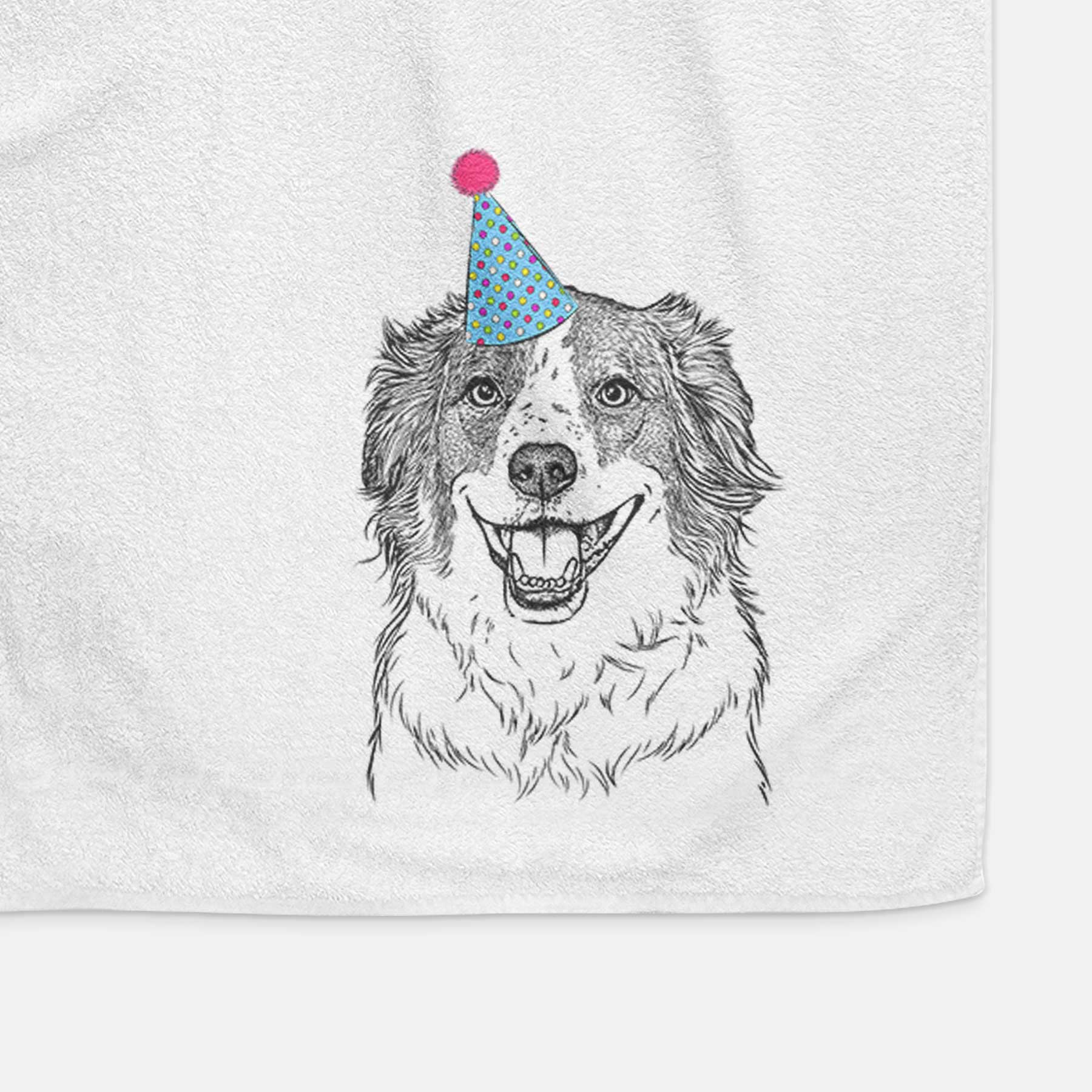 Belle the Australian Shepherd Mix Decorative Hand Towel