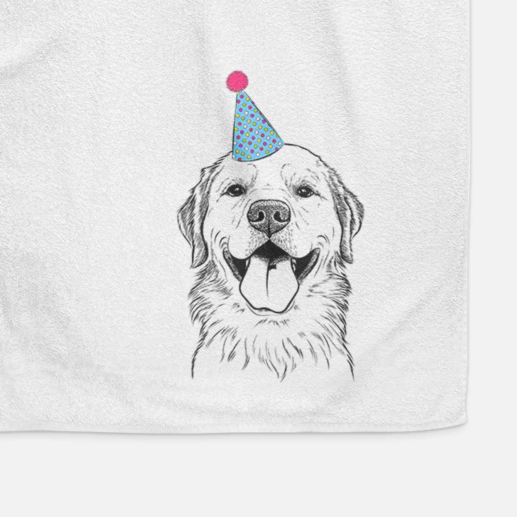 Bennett the Golden Retriever Decorative Hand Towel