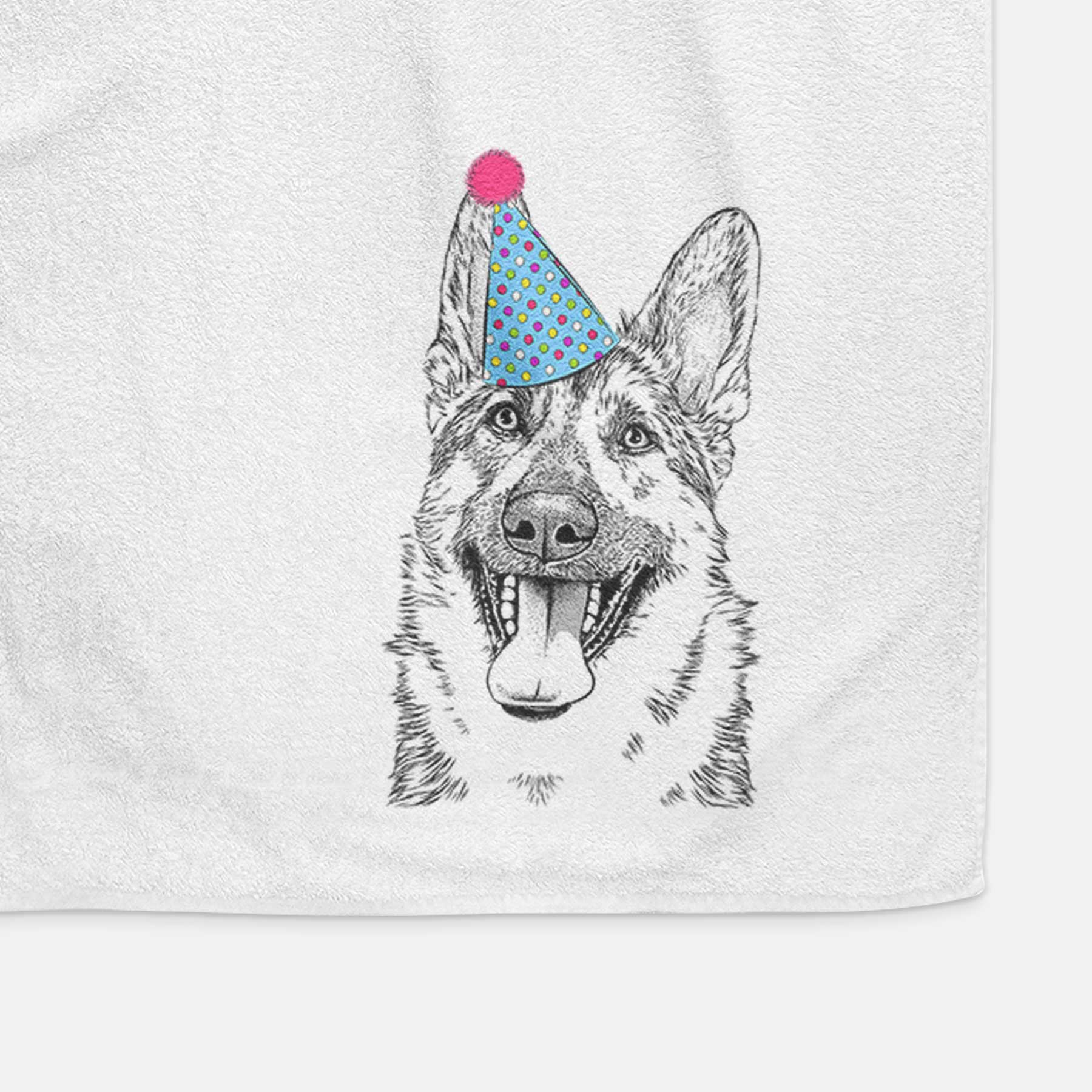 Benson the German Shepherd Decorative Hand Towel