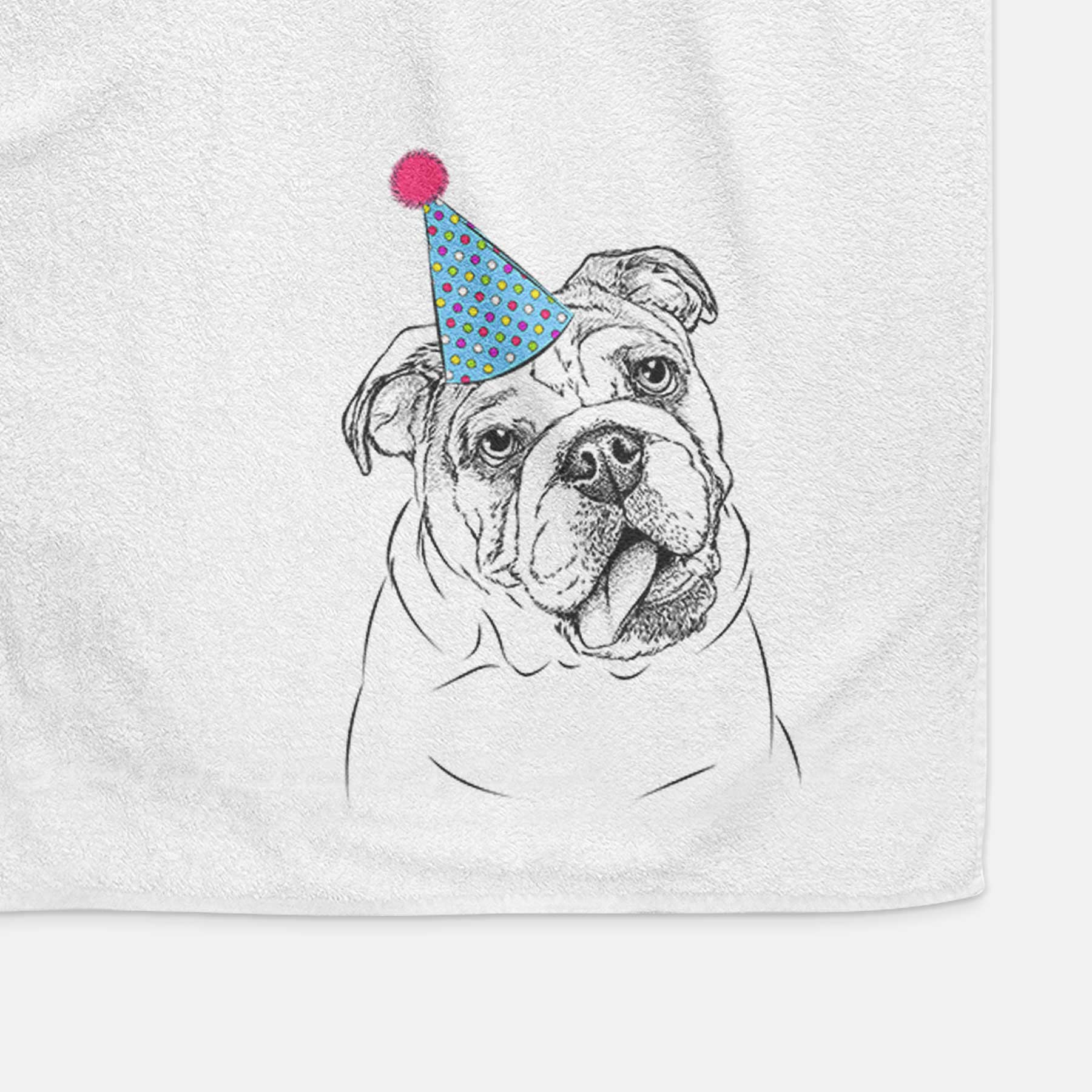 Benson the English Bulldog Decorative Hand Towel