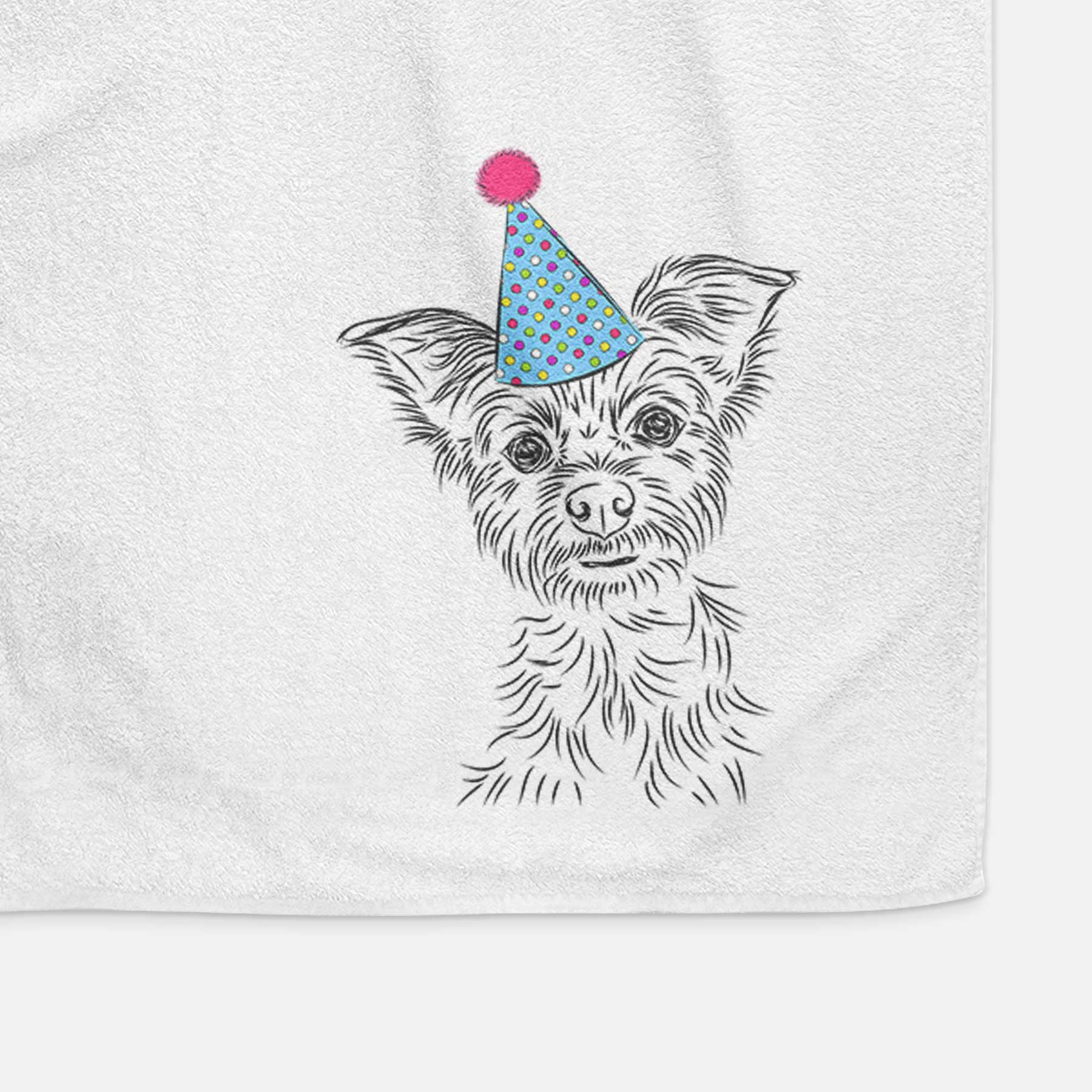 Bingo the Yorkshire Terrier Decorative Hand Towel