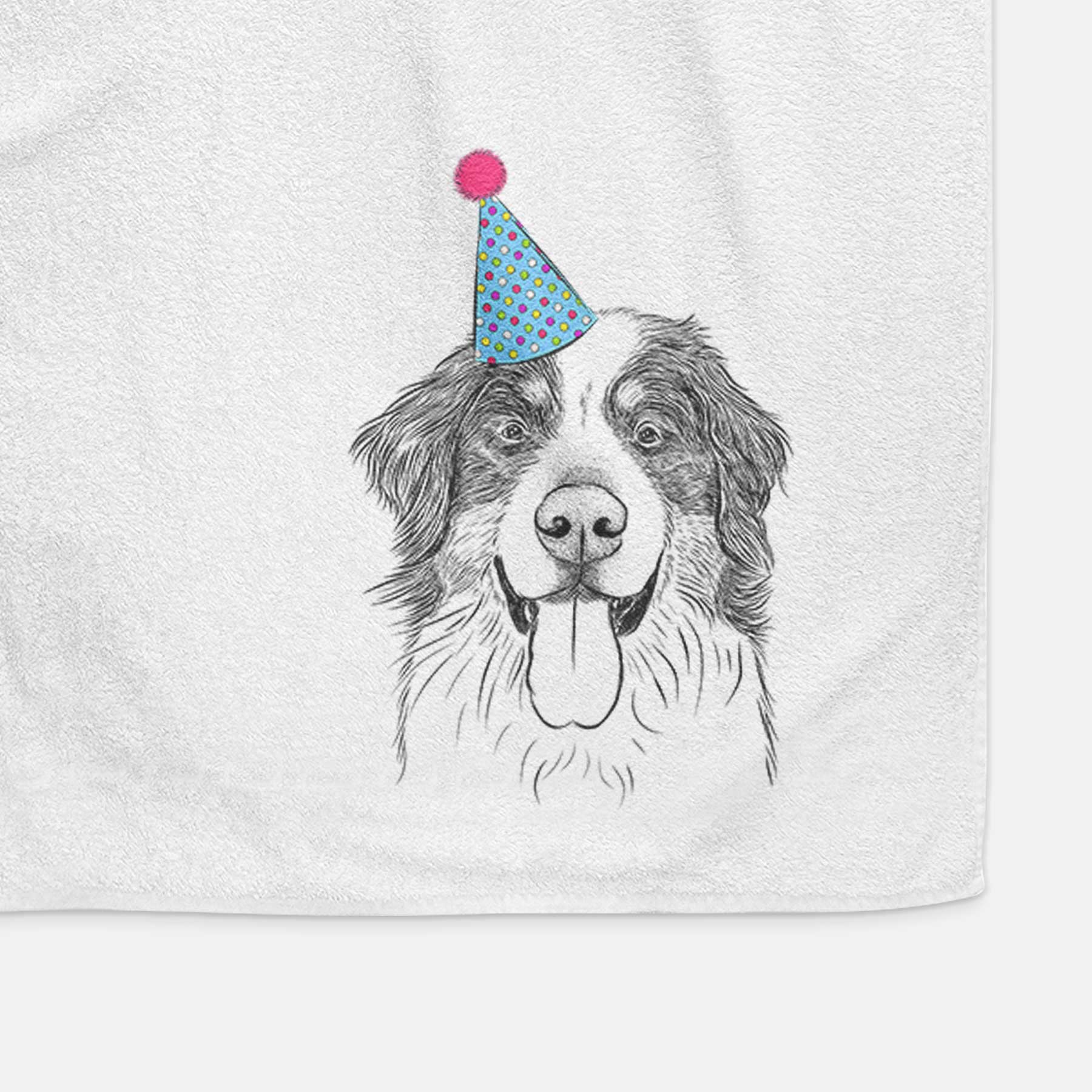 Blaze the Bernese Mountain Dog Decorative Hand Towel