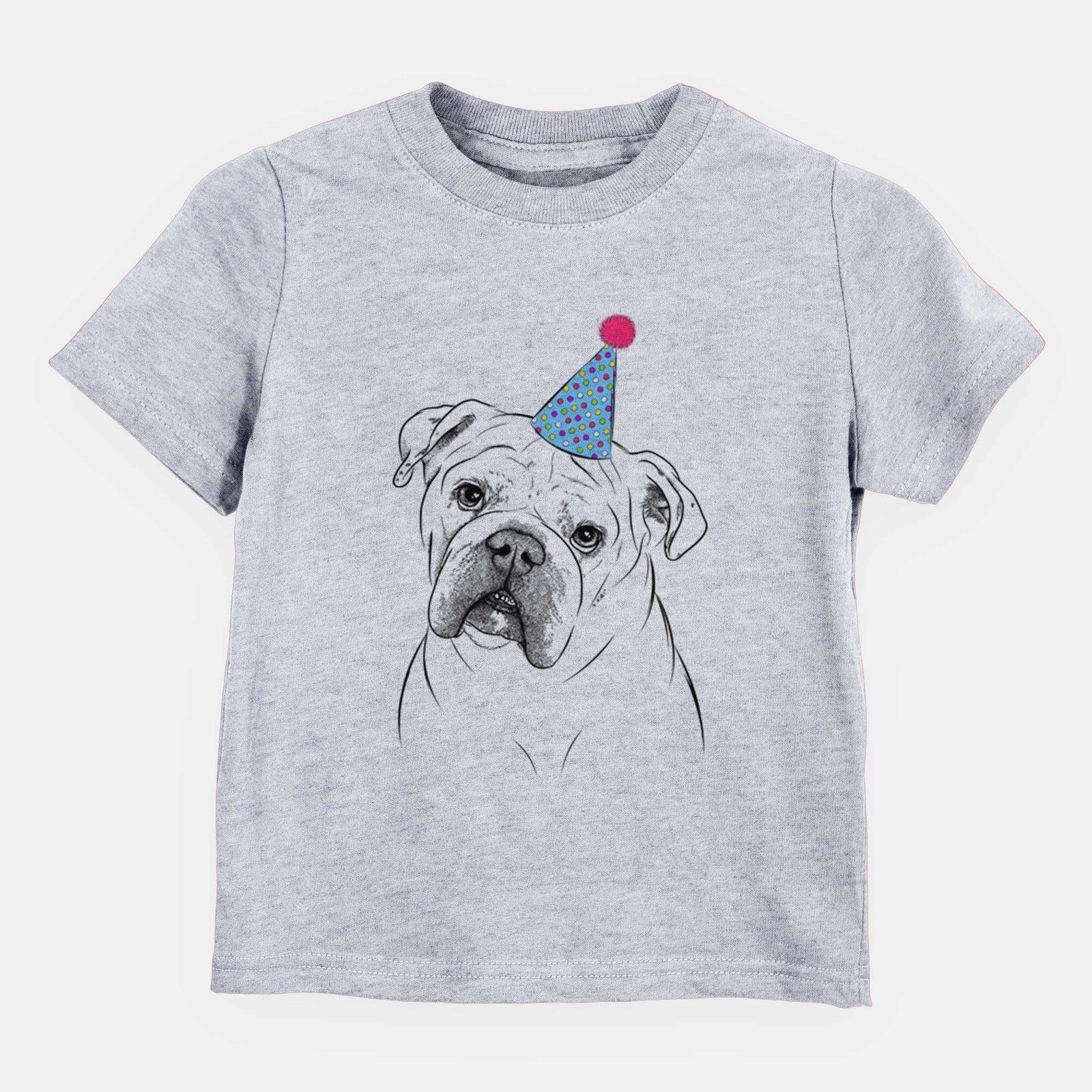 Birthday Blossom the English Bulldog - Kids/Youth/Toddler Shirt