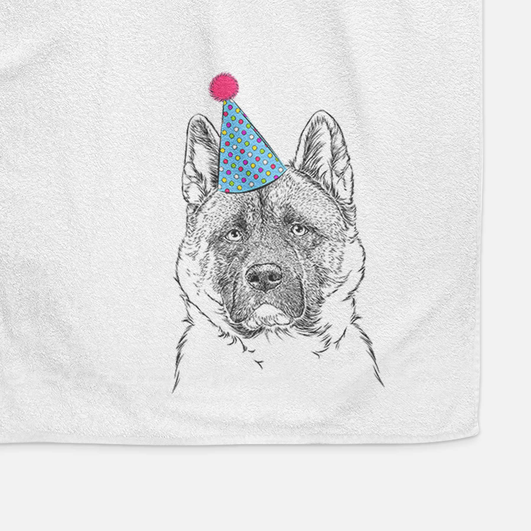 Bo the American Akita Decorative Hand Towel