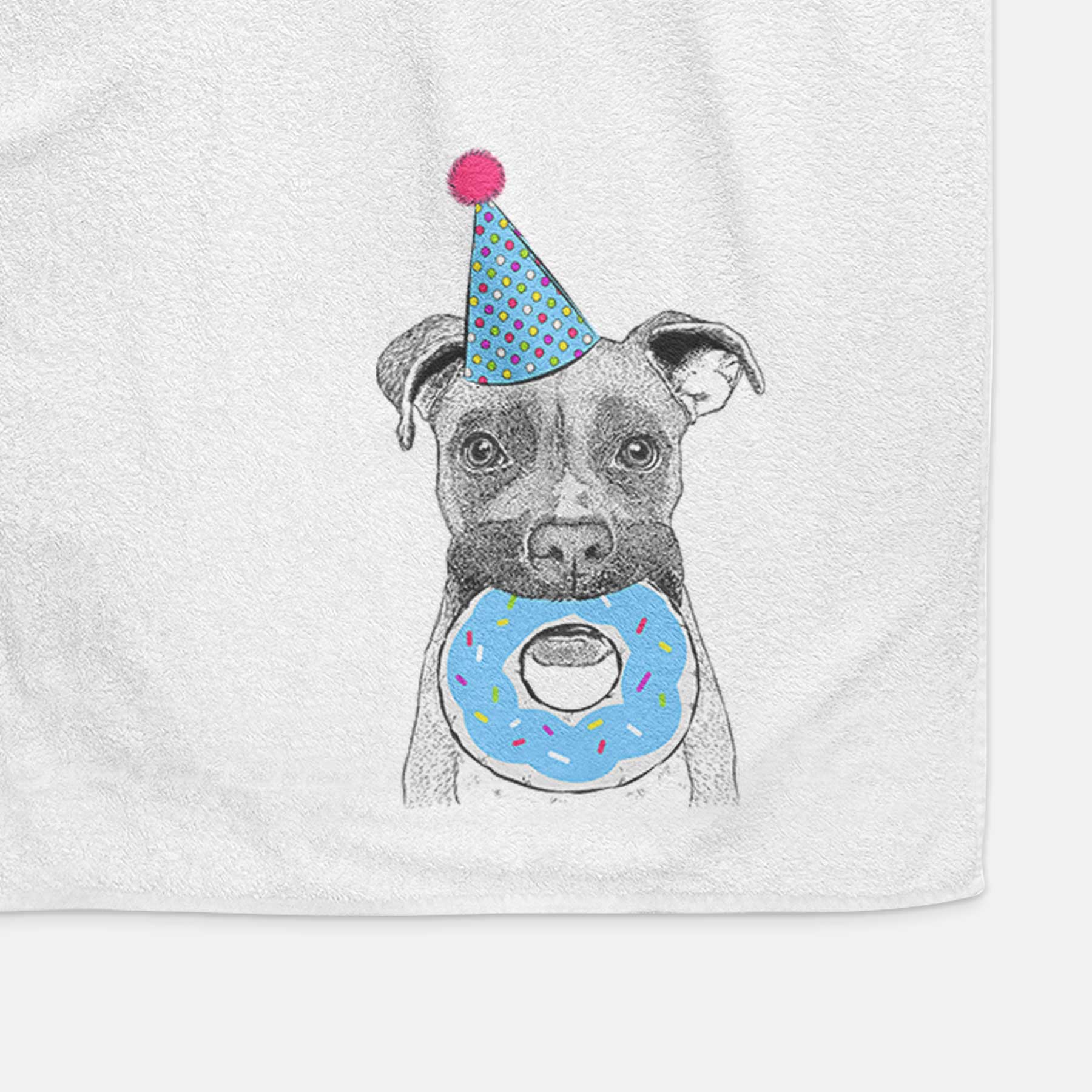 Bo the Boxer Decorative Hand Towel