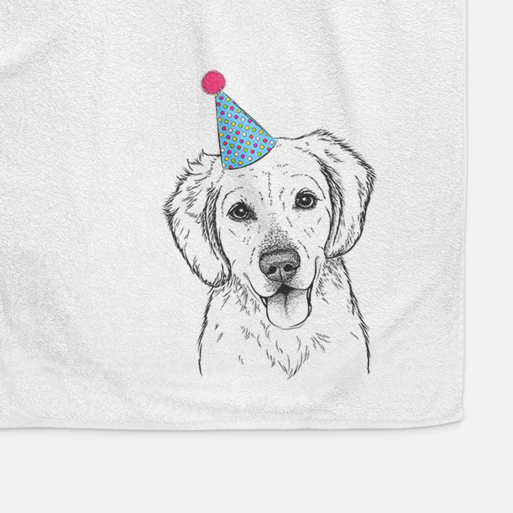 Bojo the Golden Retriever Decorative Hand Towel