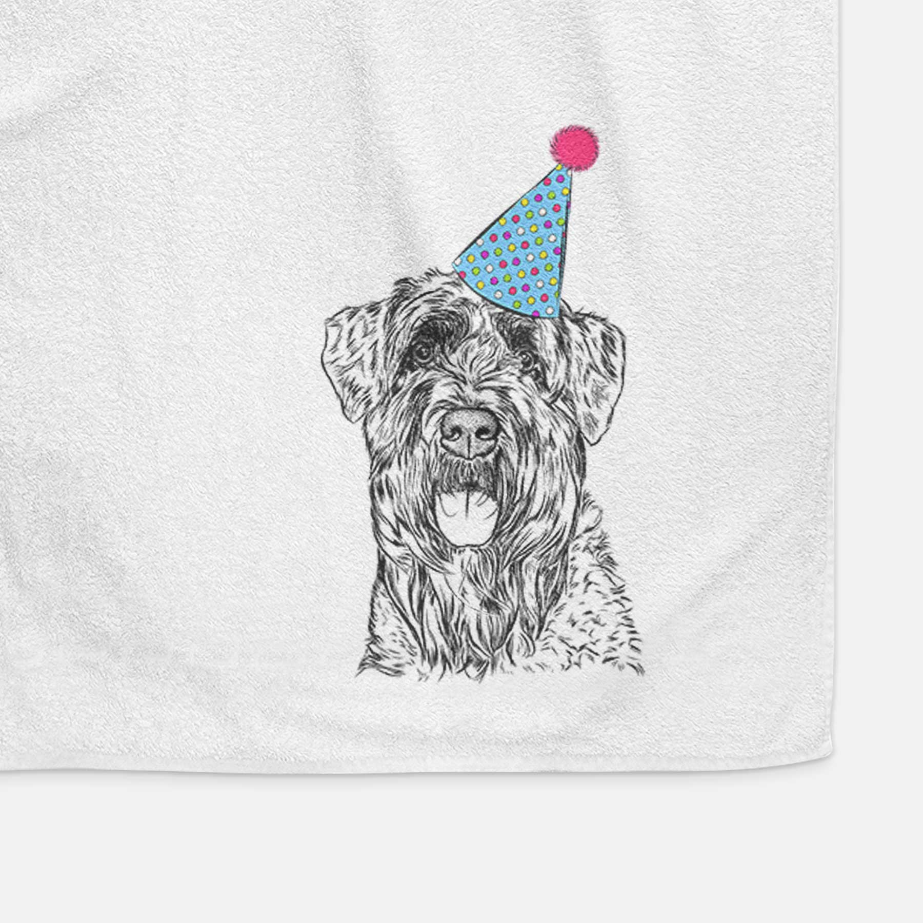 Bonnie the Bouvier Des Flandres Decorative Hand Towel