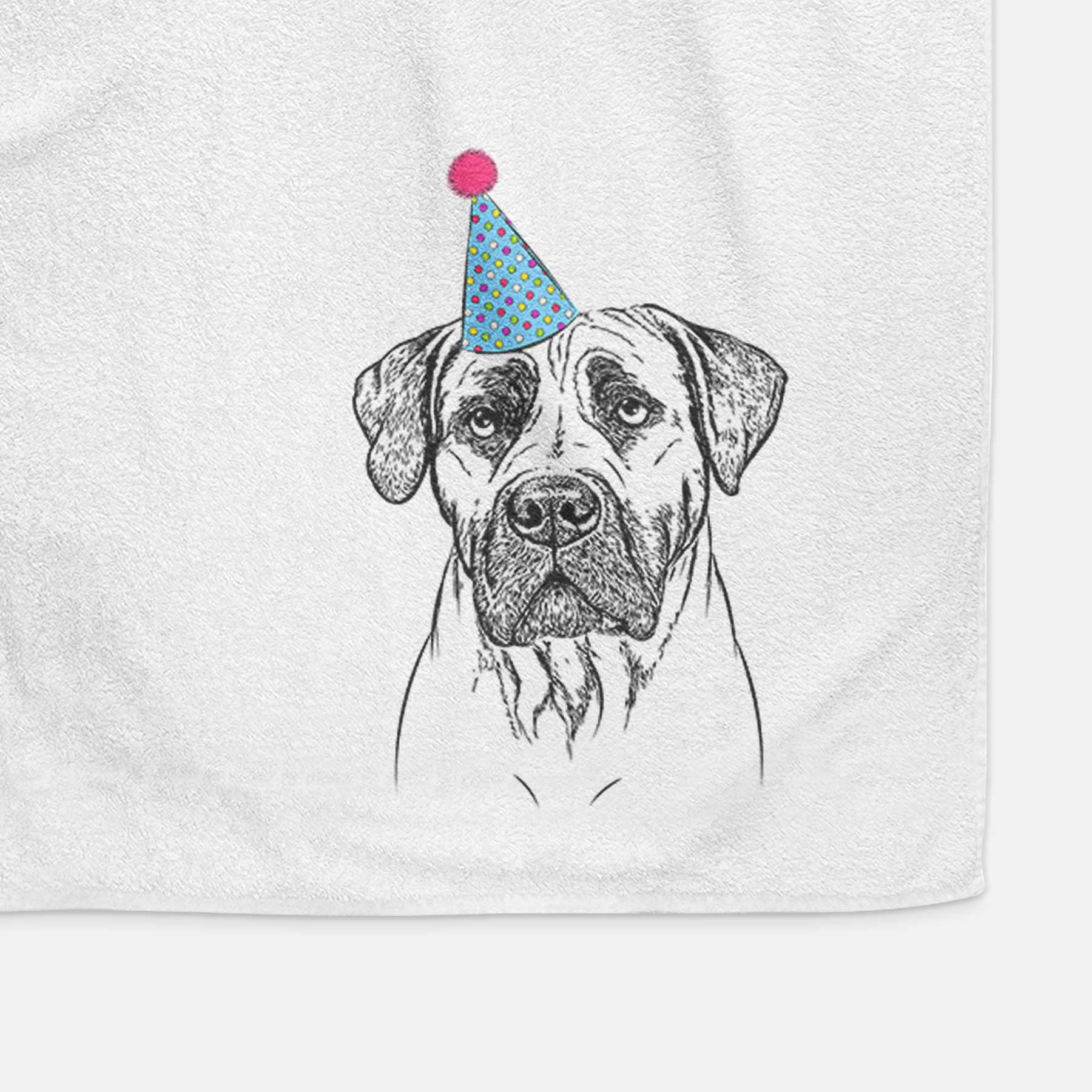 Boris the Boerboel Decorative Hand Towel