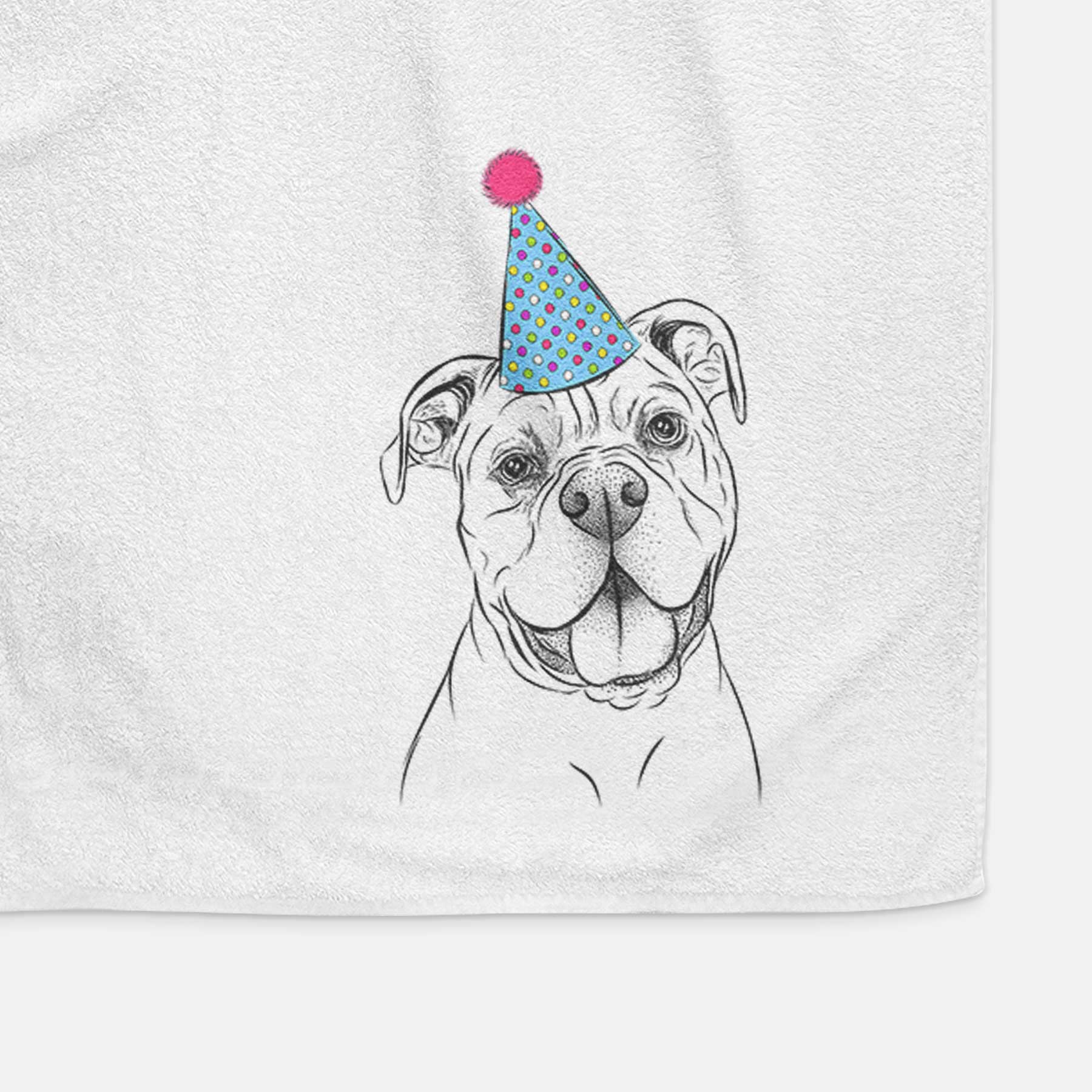 Bravo the Bulldog Mix Decorative Hand Towel