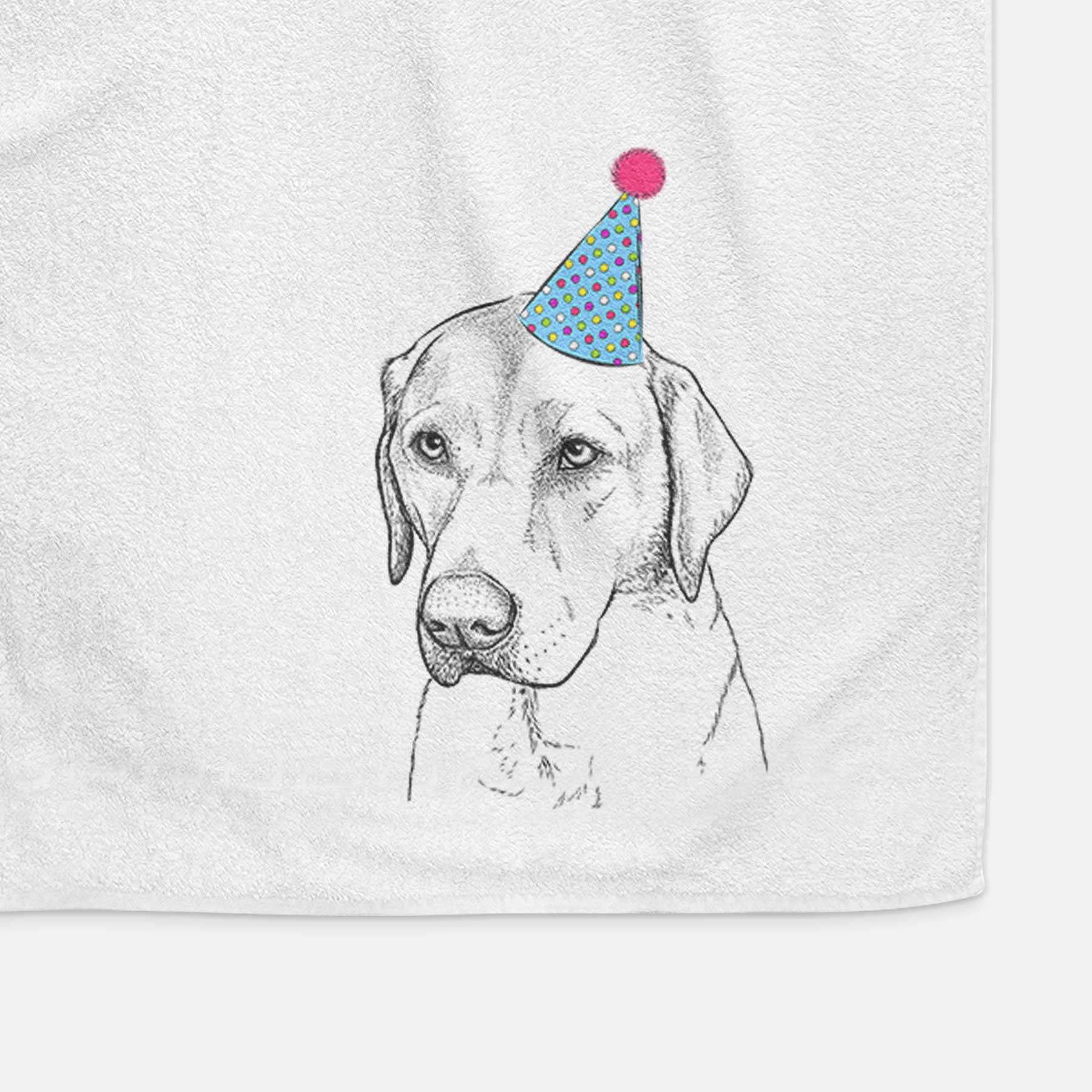 Braxton the Yellow Lab Decorative Hand Towel