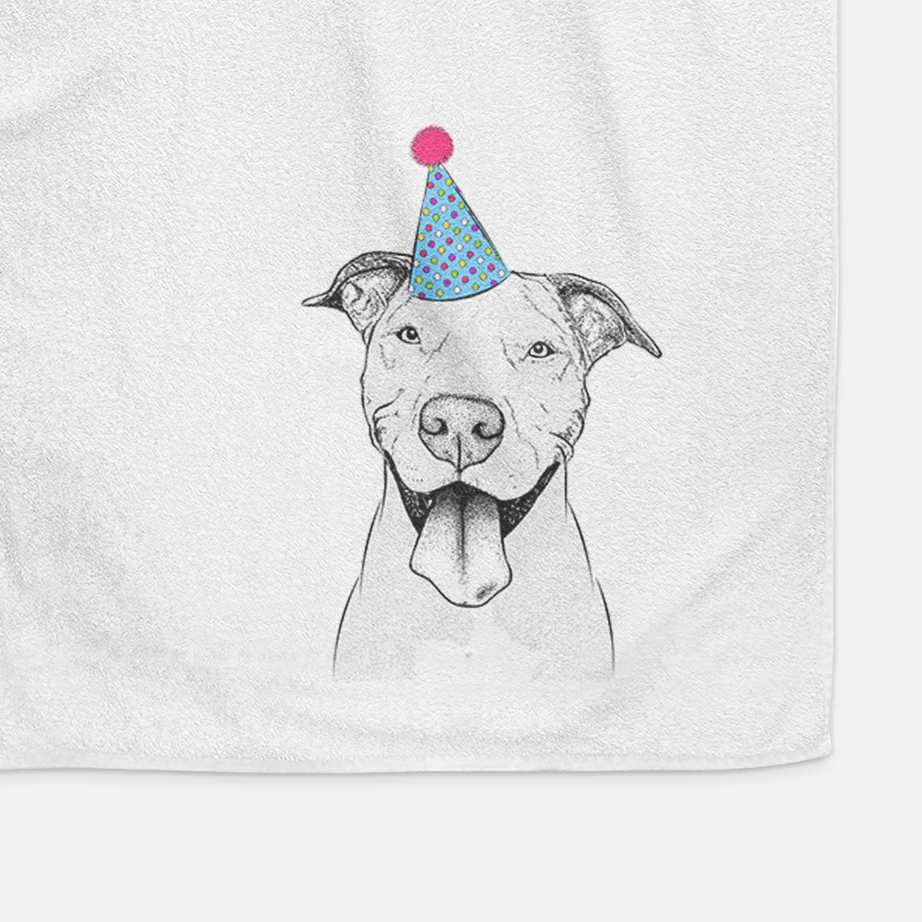 Bruce the American Staffordshire Terrier Decorative Hand Towel