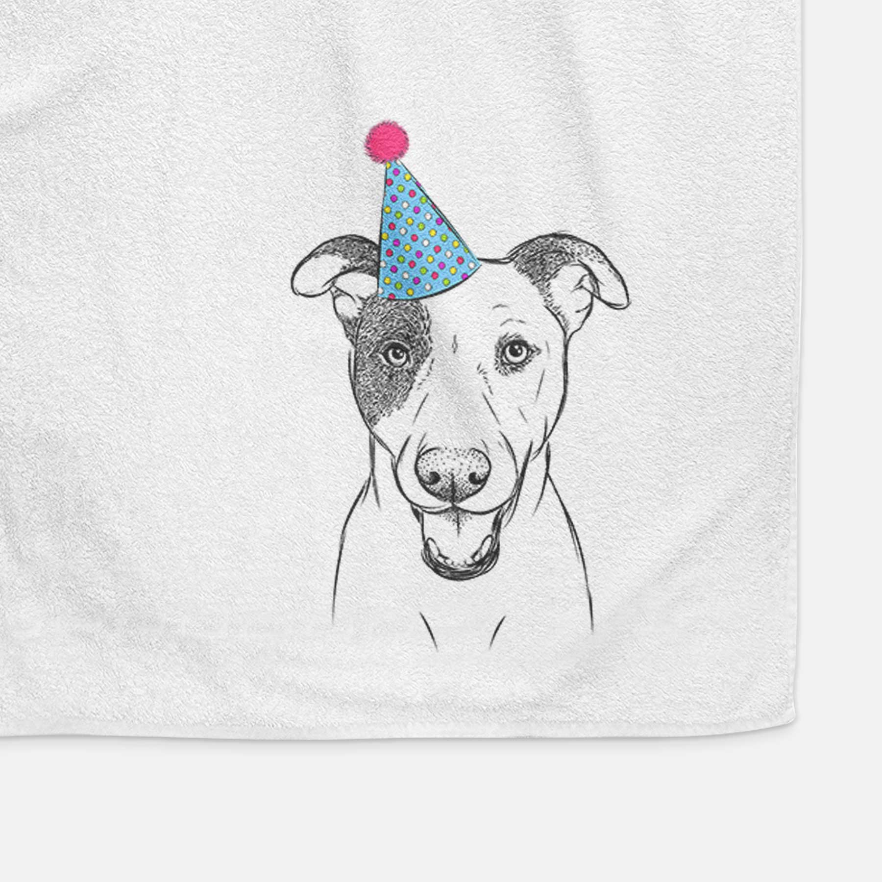 Bucky the Mixed Breed Decorative Hand Towel