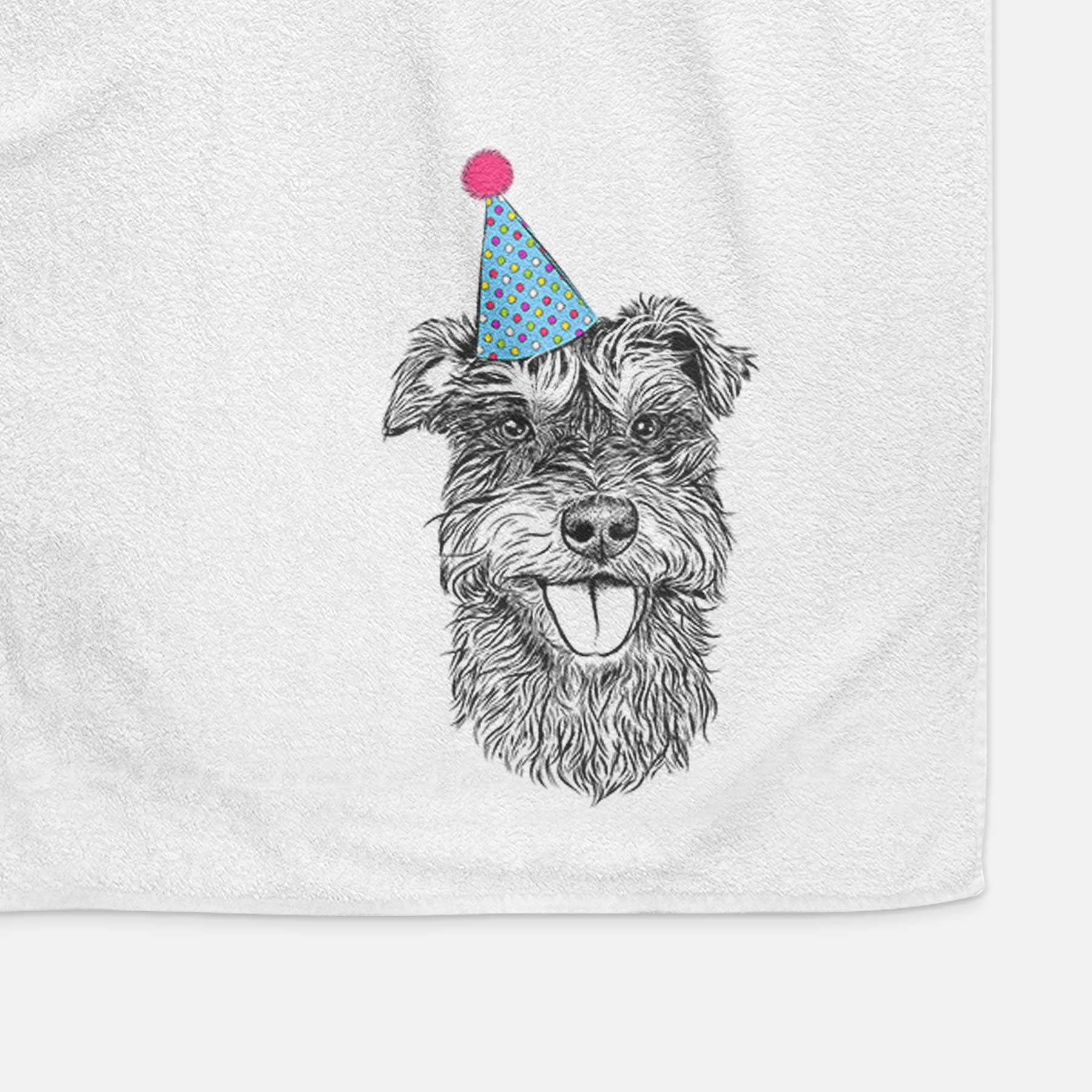 Buster the Schnoodle Decorative Hand Towel