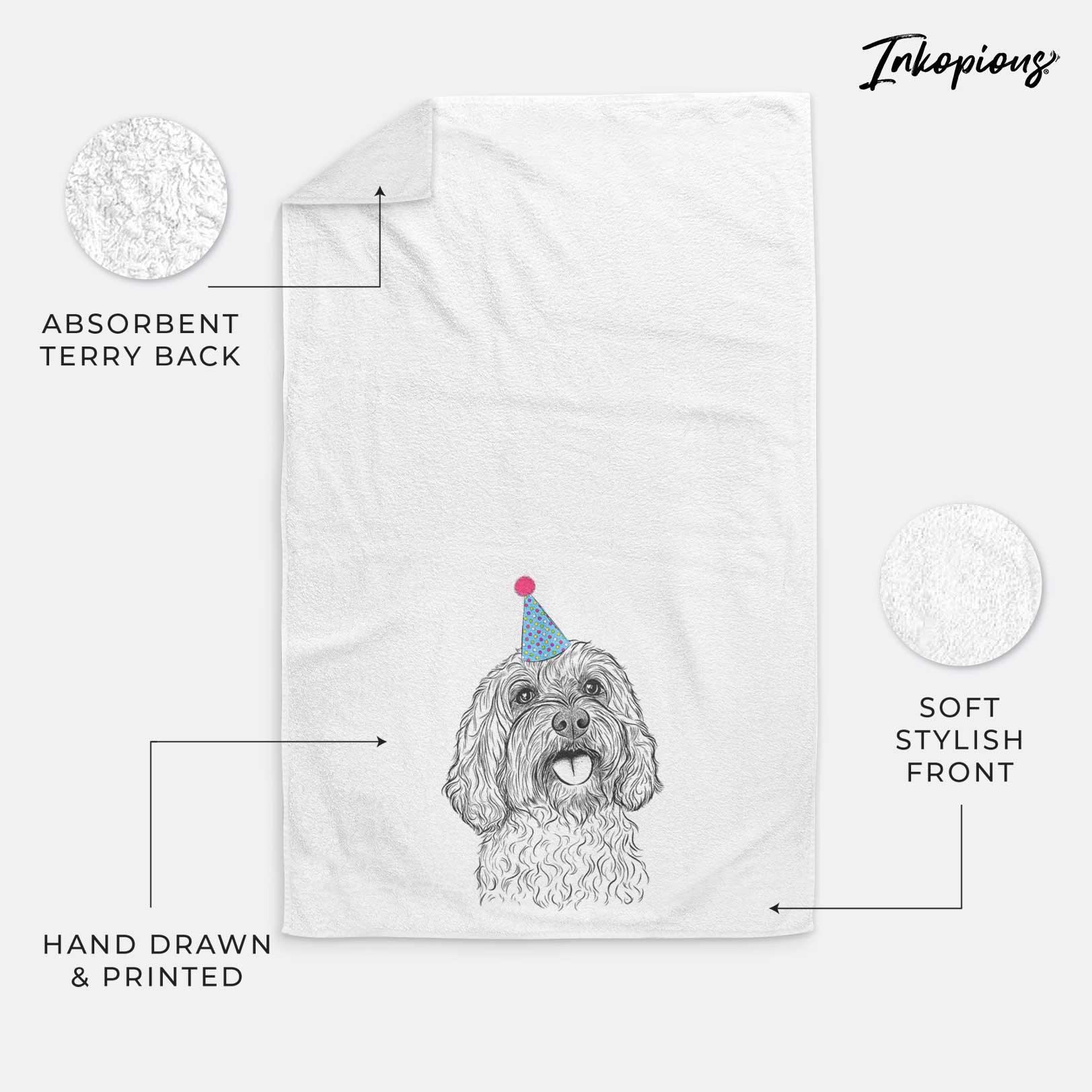 Cali the Cavapoo Decorative Hand Towel