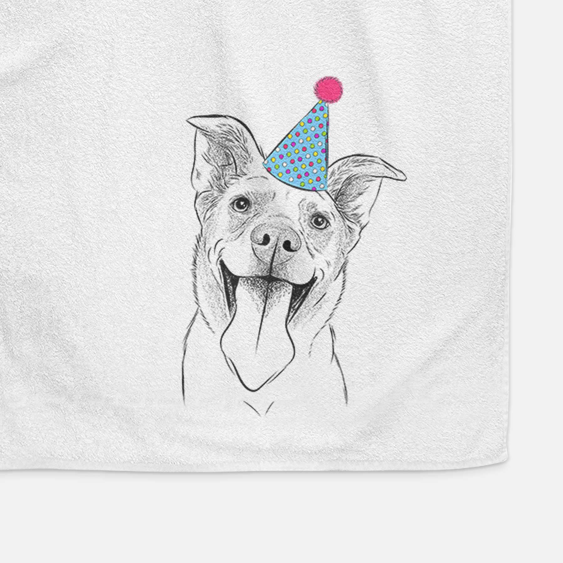 Candy the Mixed Breed Decorative Hand Towel