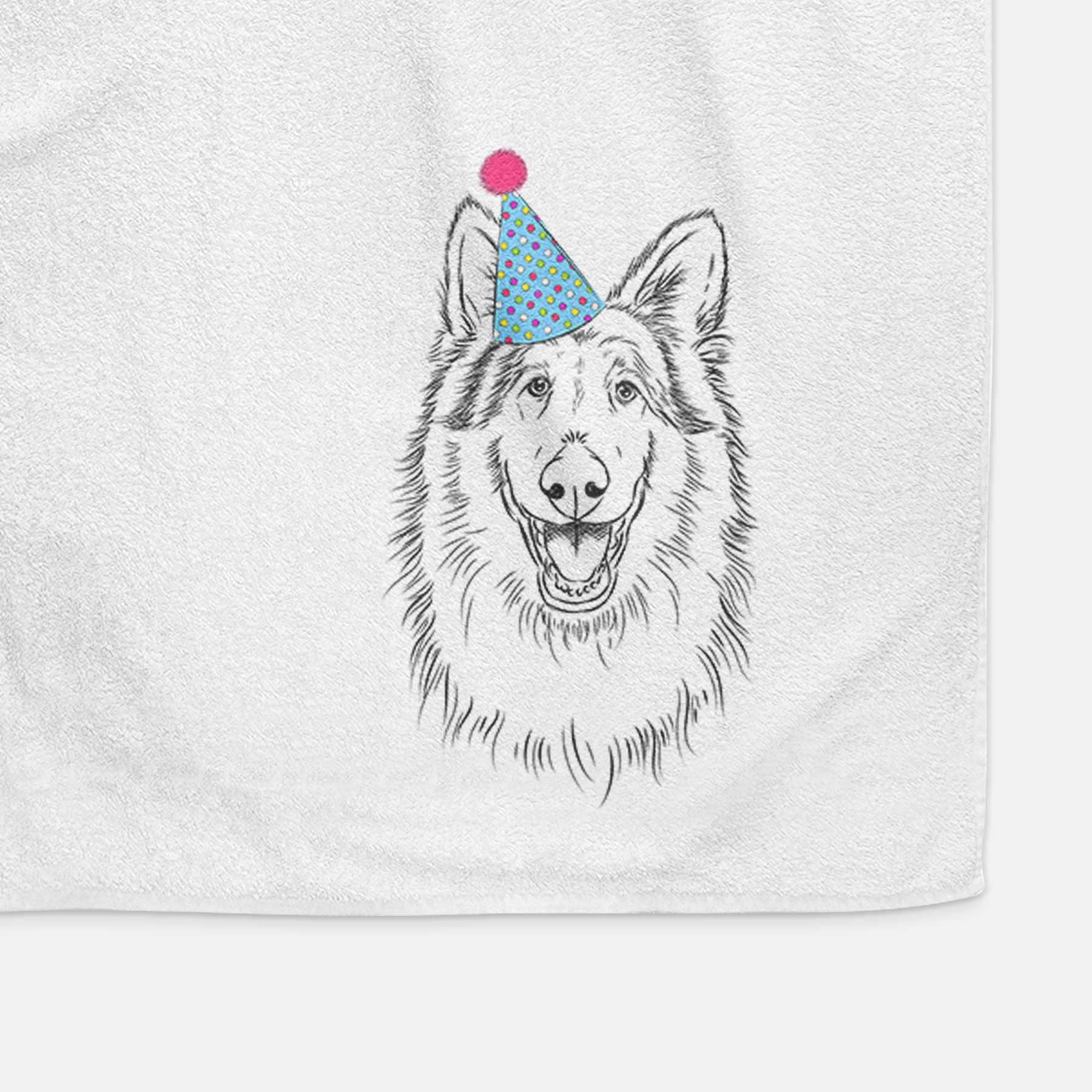 Cannon the Rough Collie Decorative Hand Towel