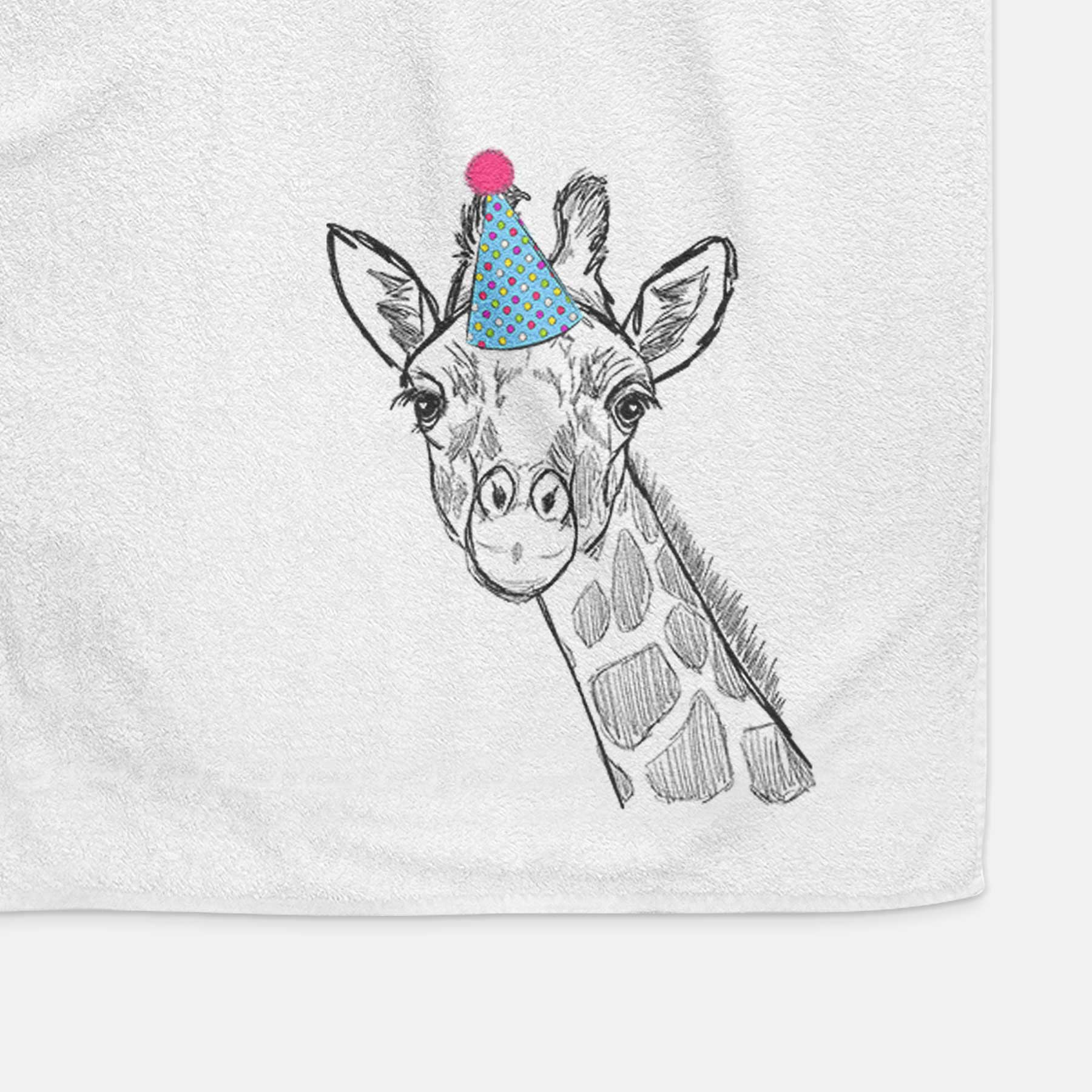 Cedrick the Giraffe Decorative Hand Towel