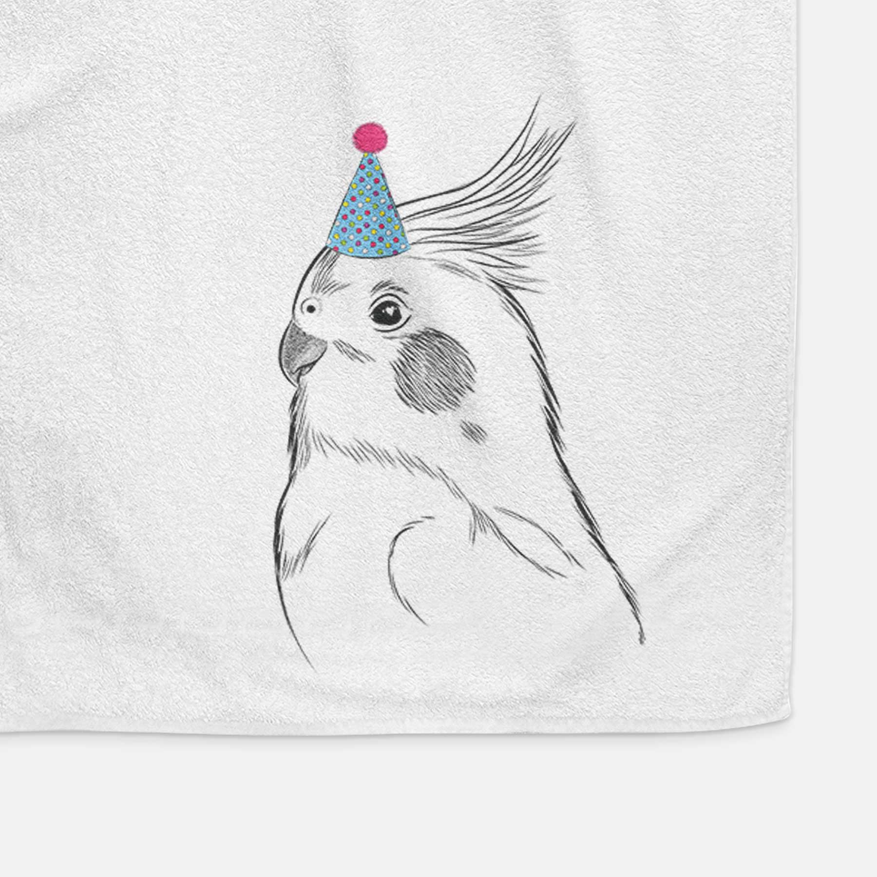 Charlie the Cockatiel Decorative Hand Towel