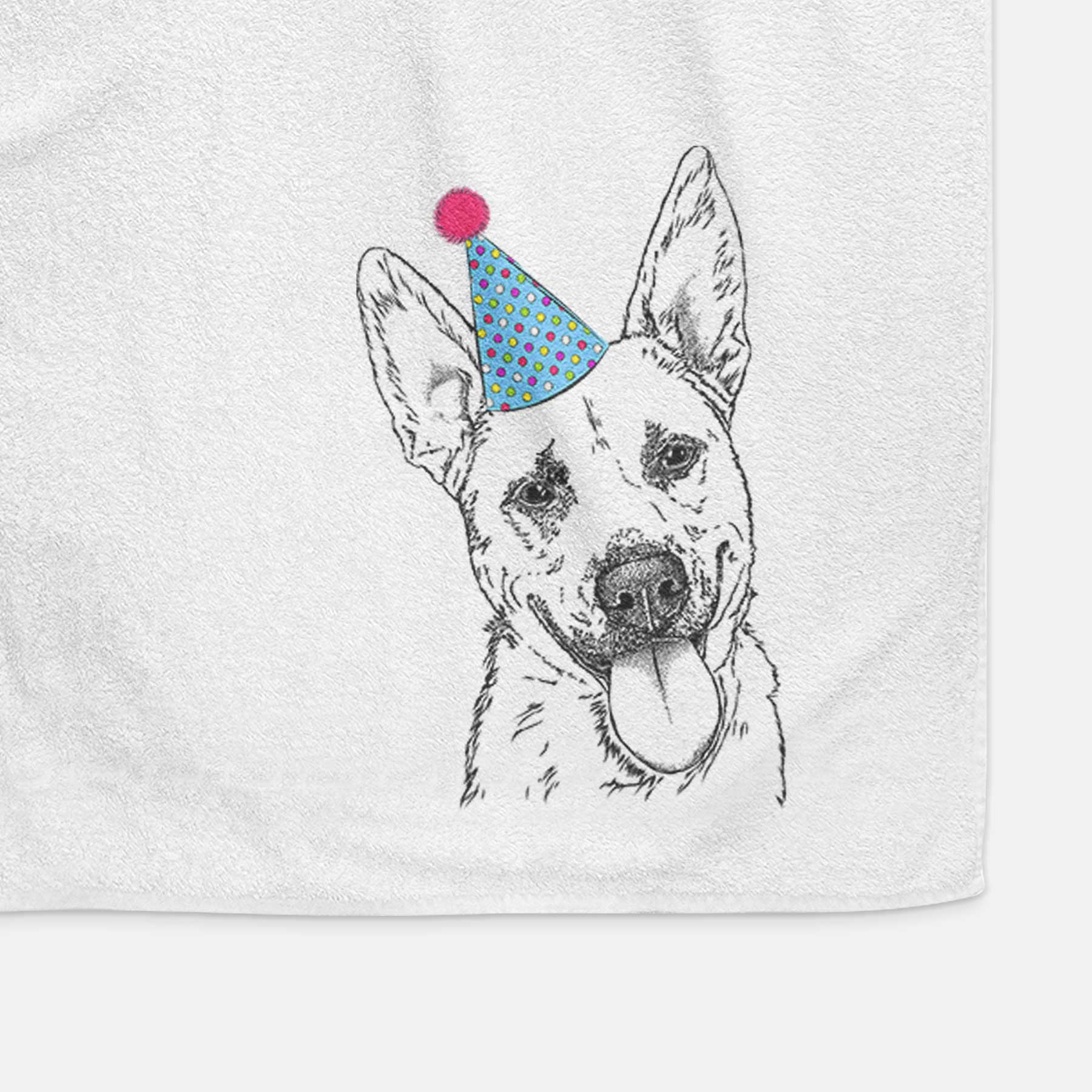 Charlie the Mixed Breed Decorative Hand Towel